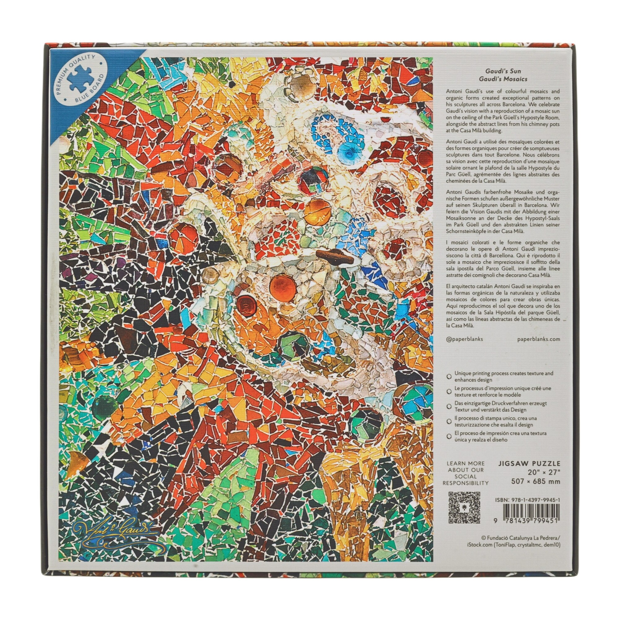 Puzle Paperblanks Sol de Gaudí de 1.000 piezas 2