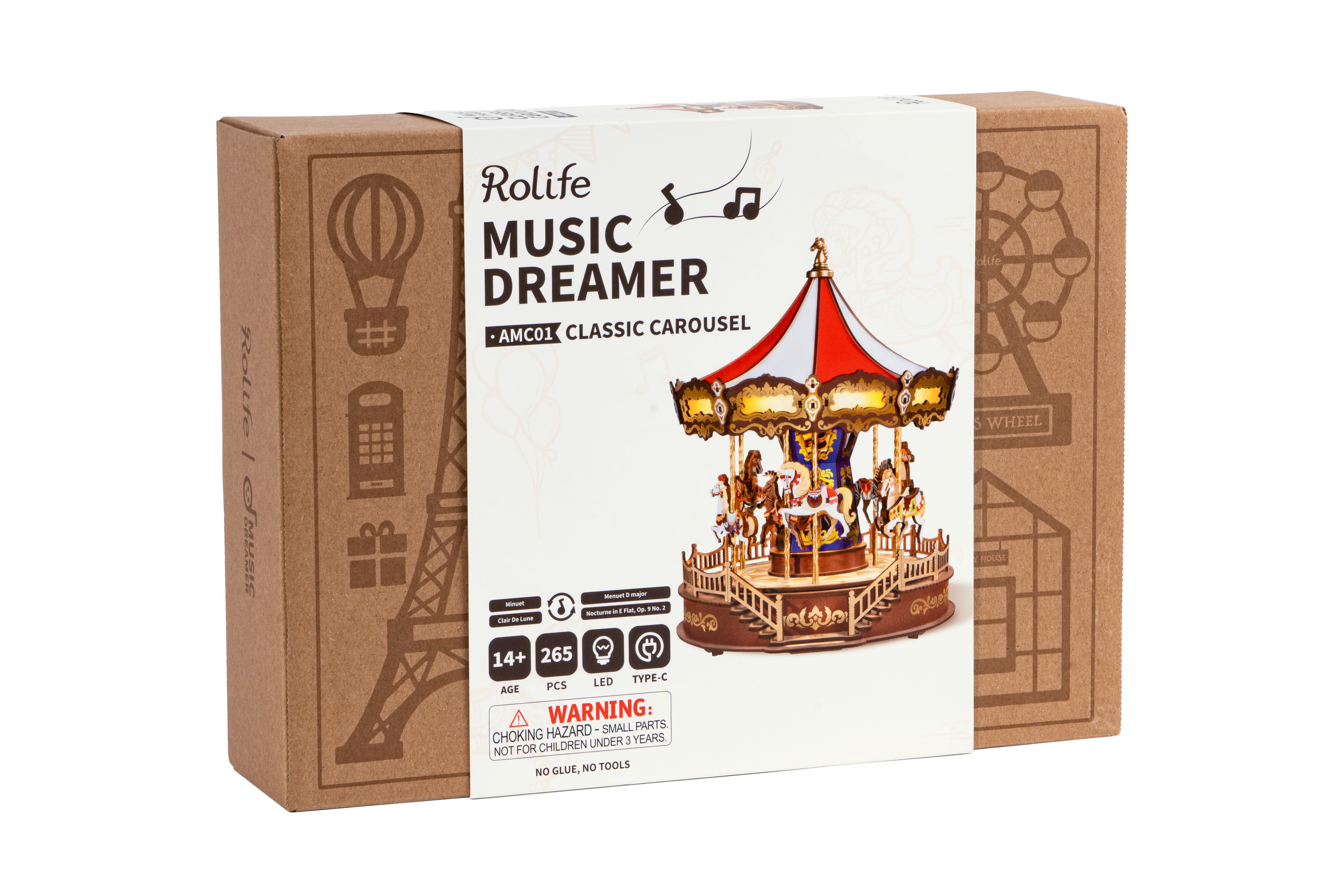 Maquete de Madera Classic Carousel 2