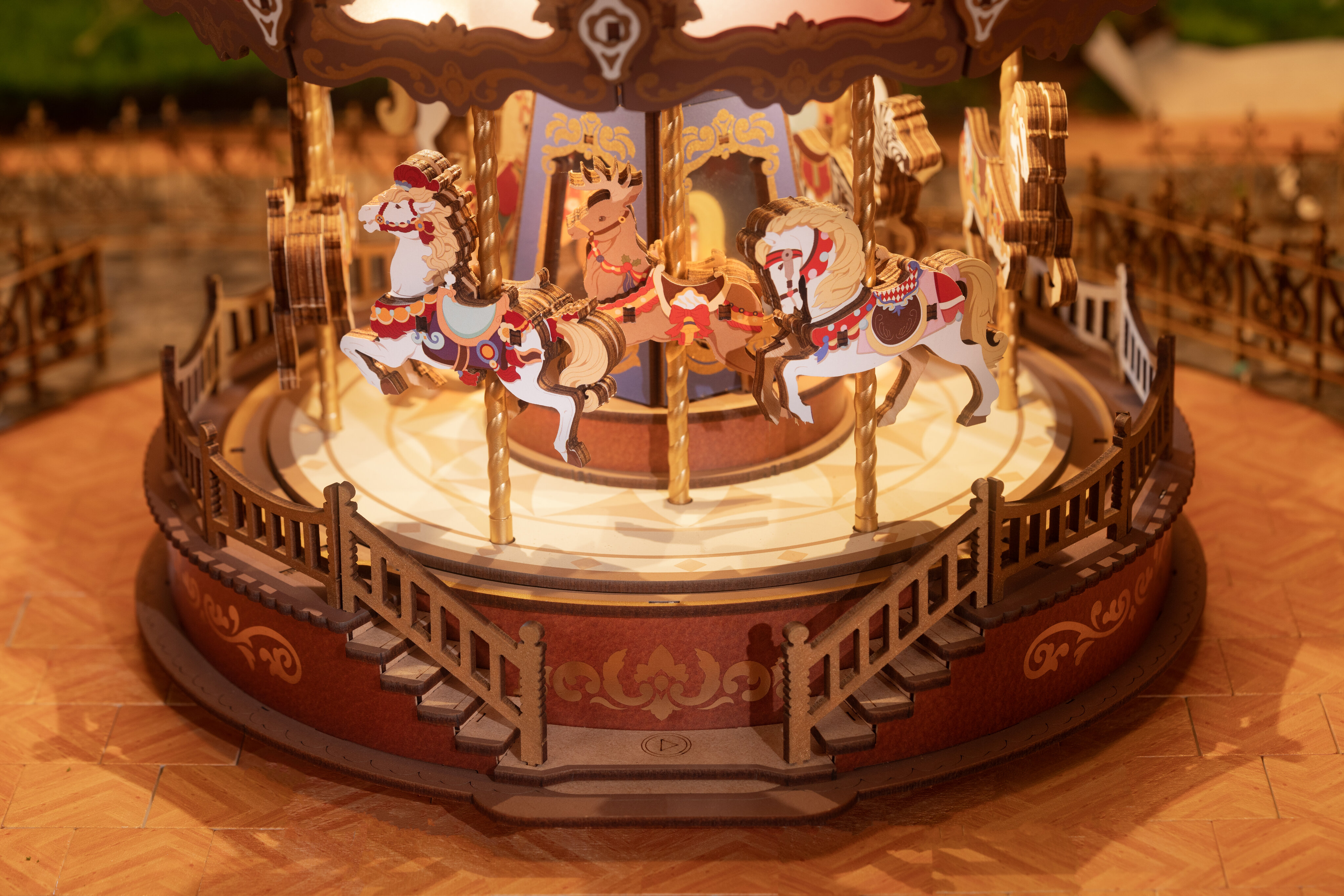 Maquete de Madera Classic Carousel 4