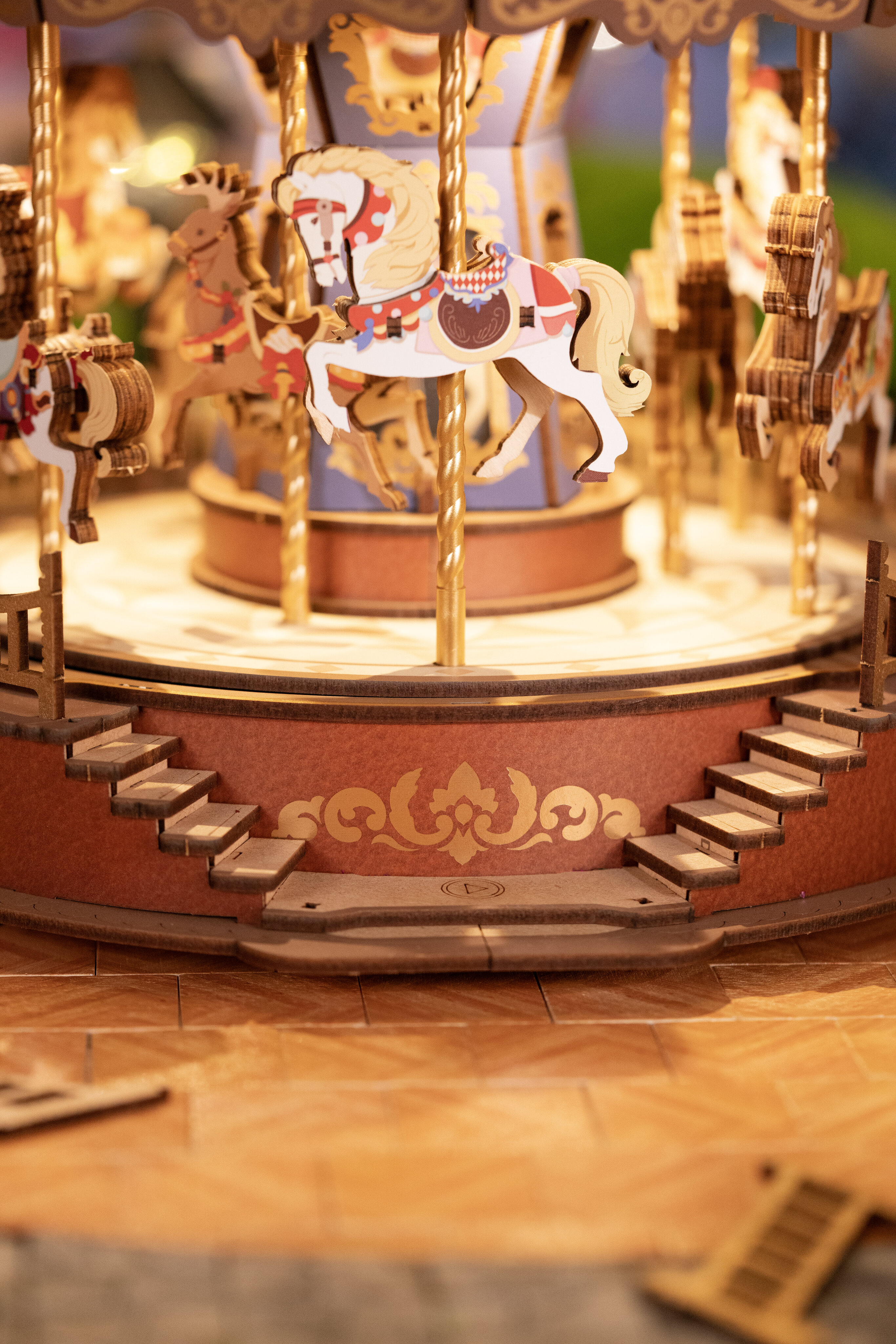 Maquete de Madera Classic Carousel 11