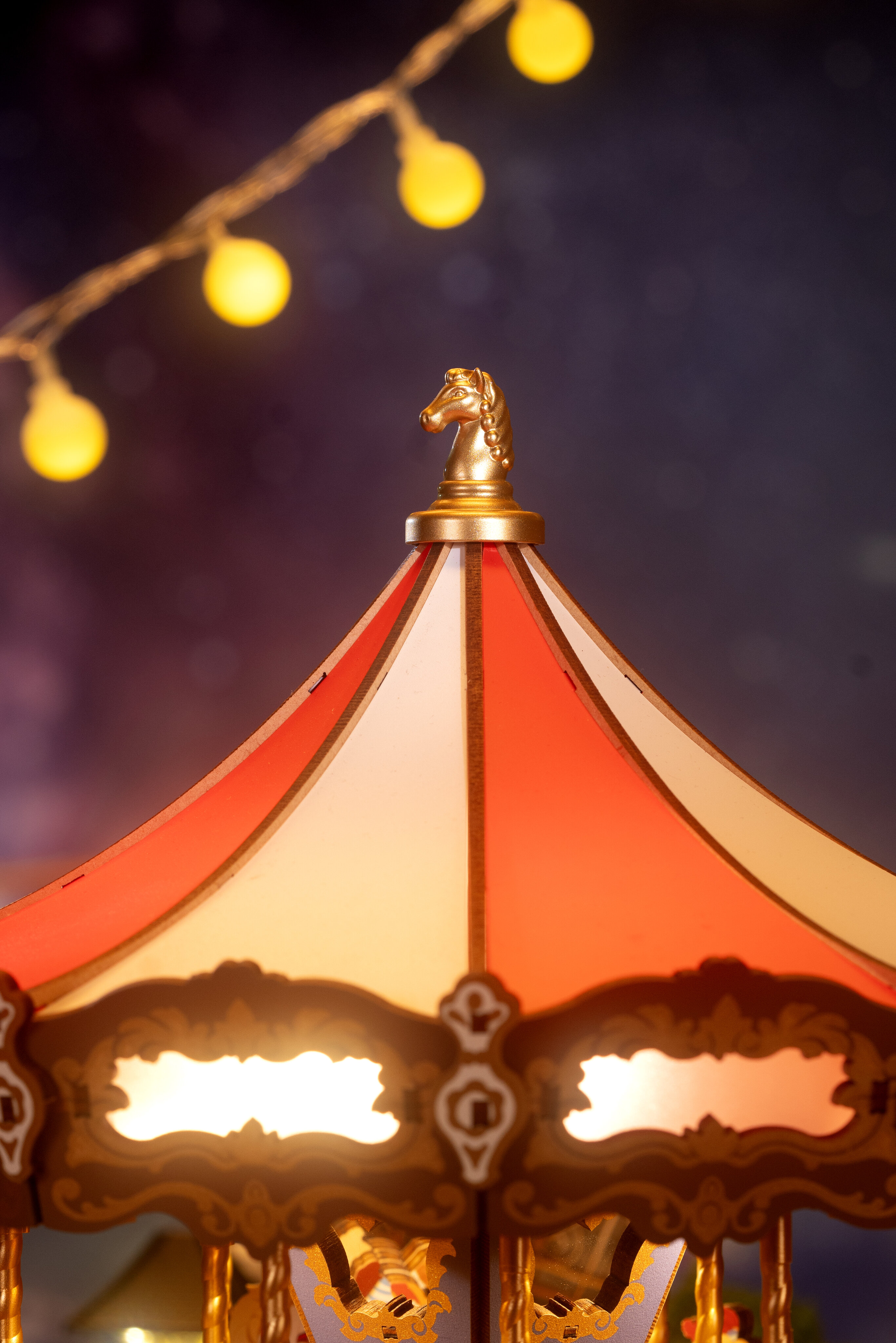 Maquete de Madera Classic Carousel 12