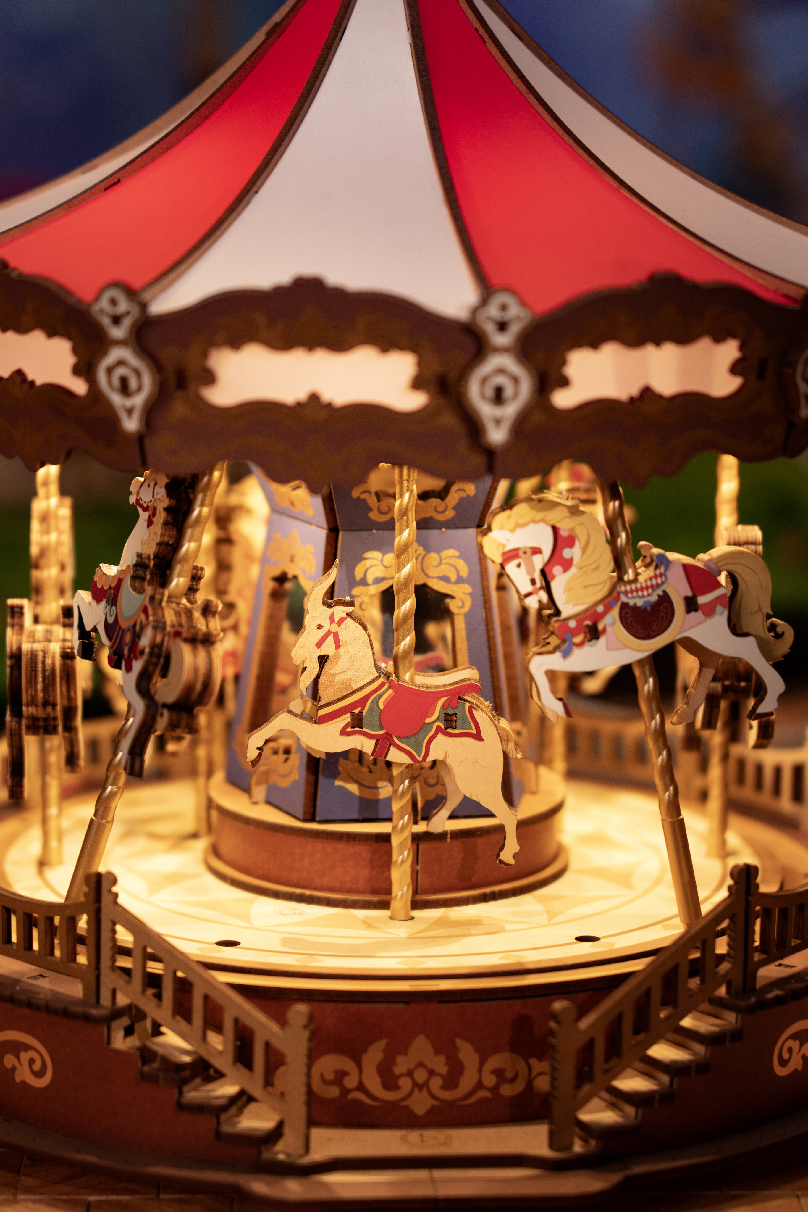 Maquete de Madera Classic Carousel 15