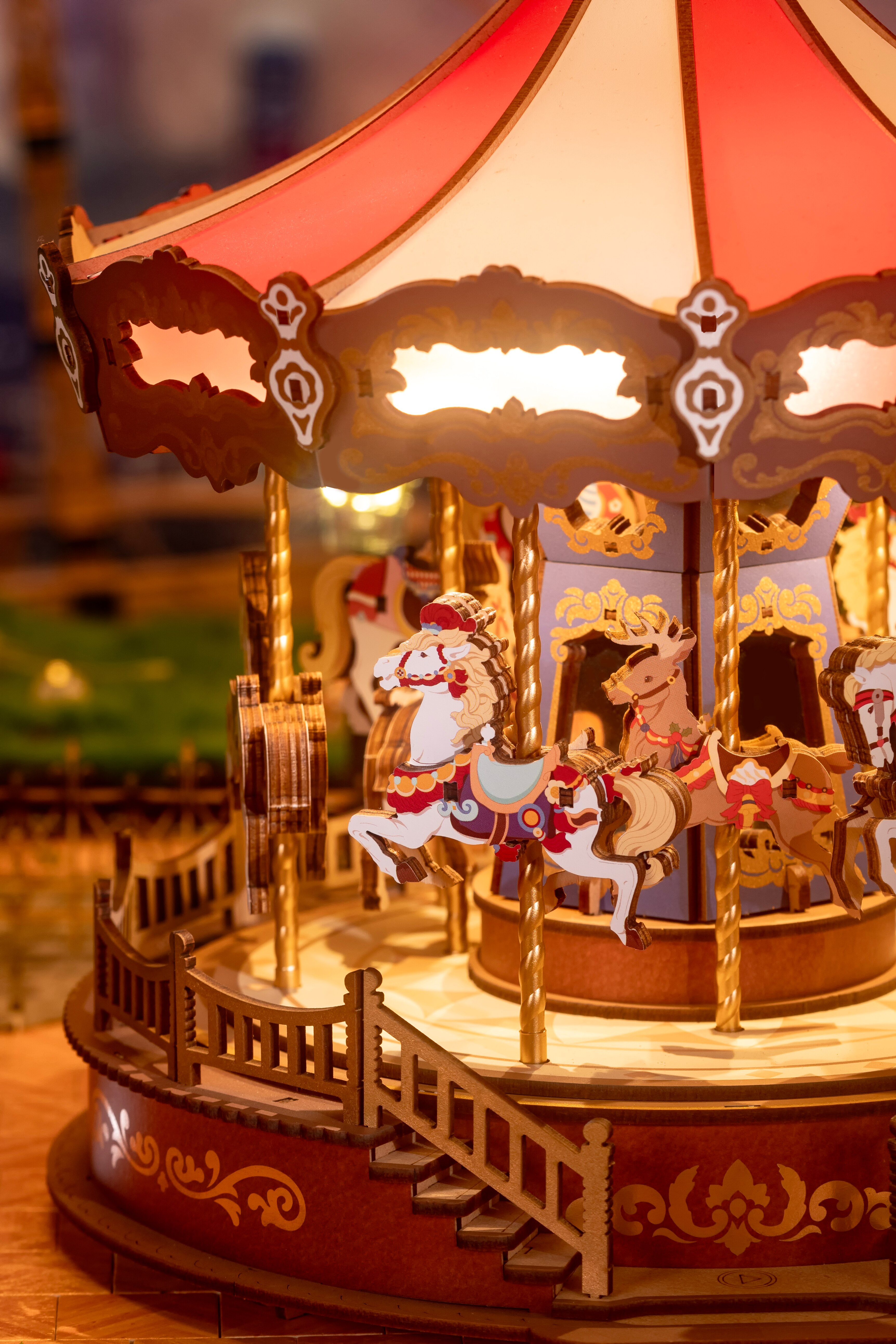 Maquete de Madera Classic Carousel 19