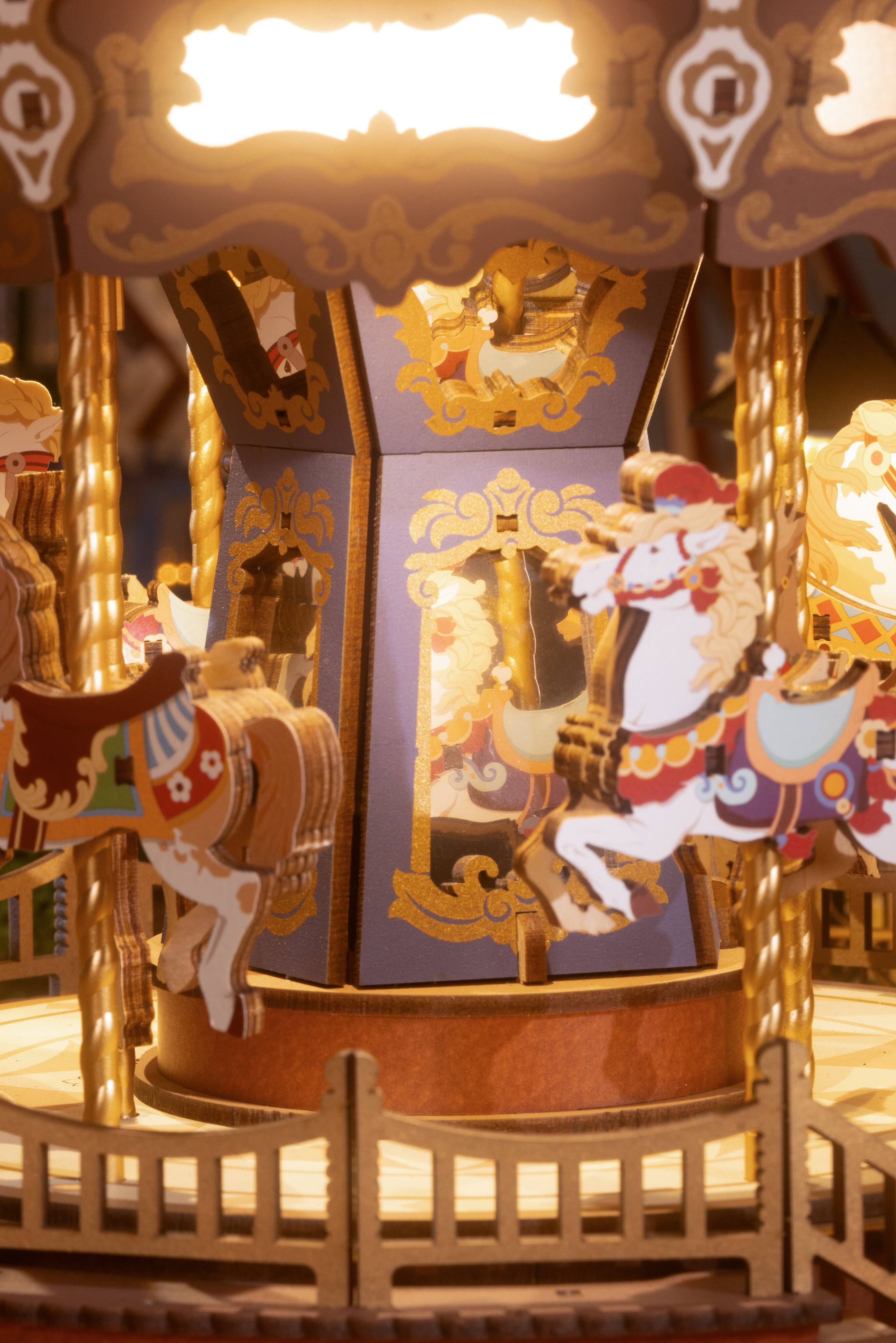 Maquete de Madera Classic Carousel 20