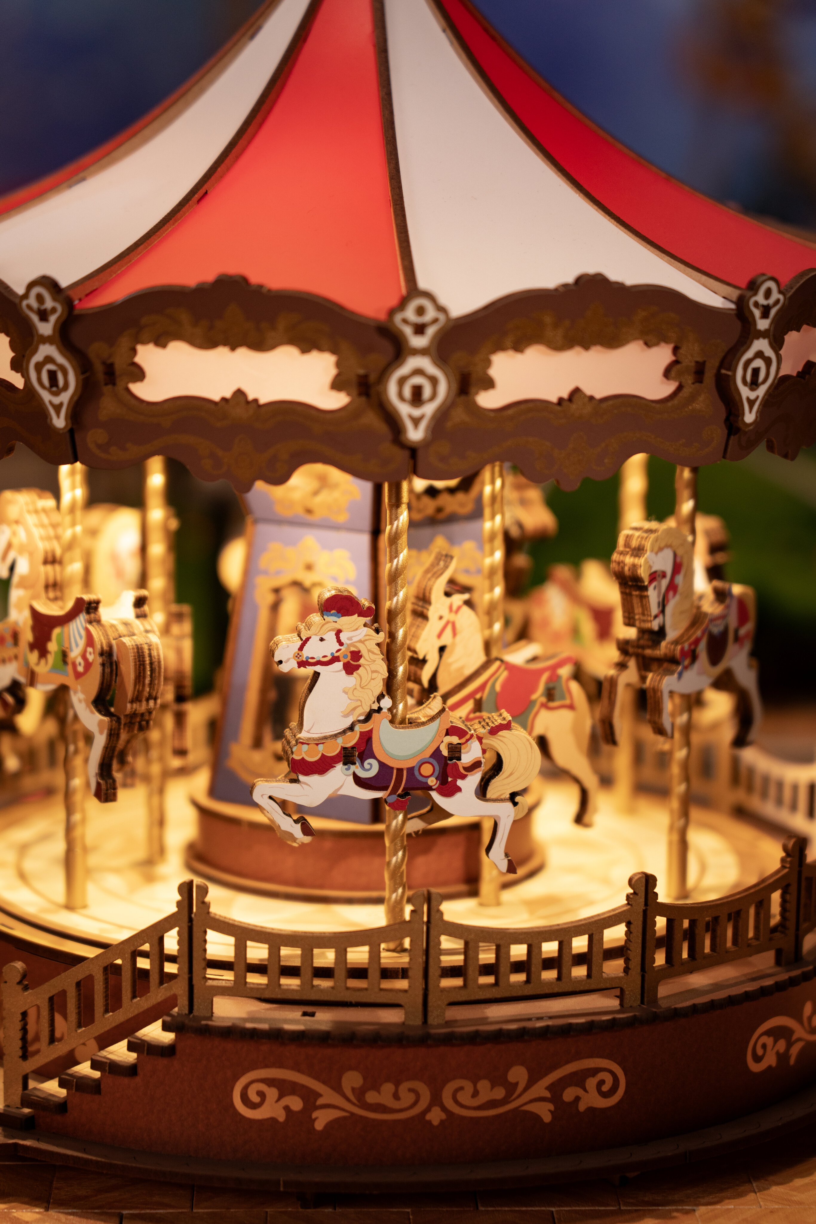 Maquete de Madera Classic Carousel 21