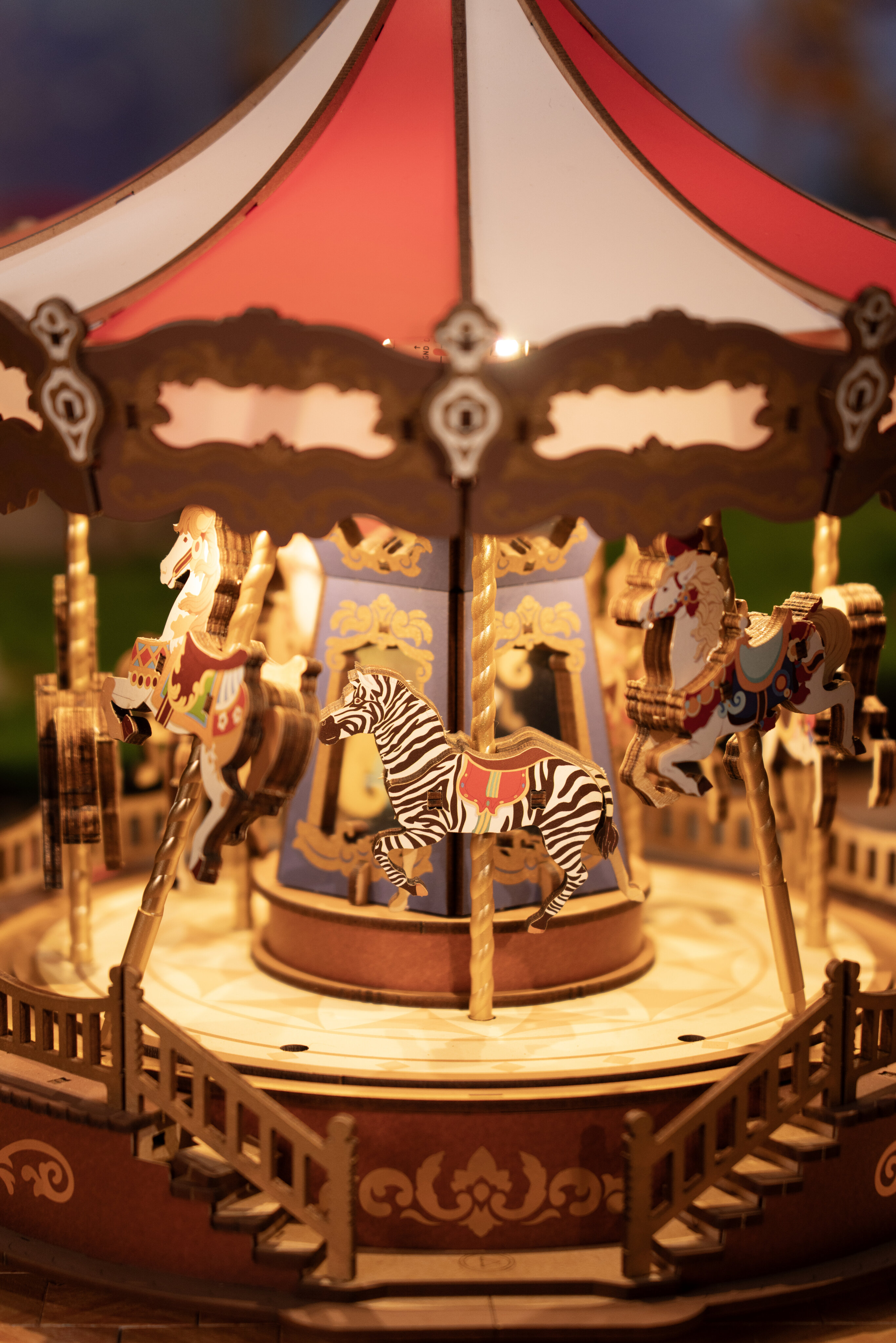 Maquete de Madera Classic Carousel 22