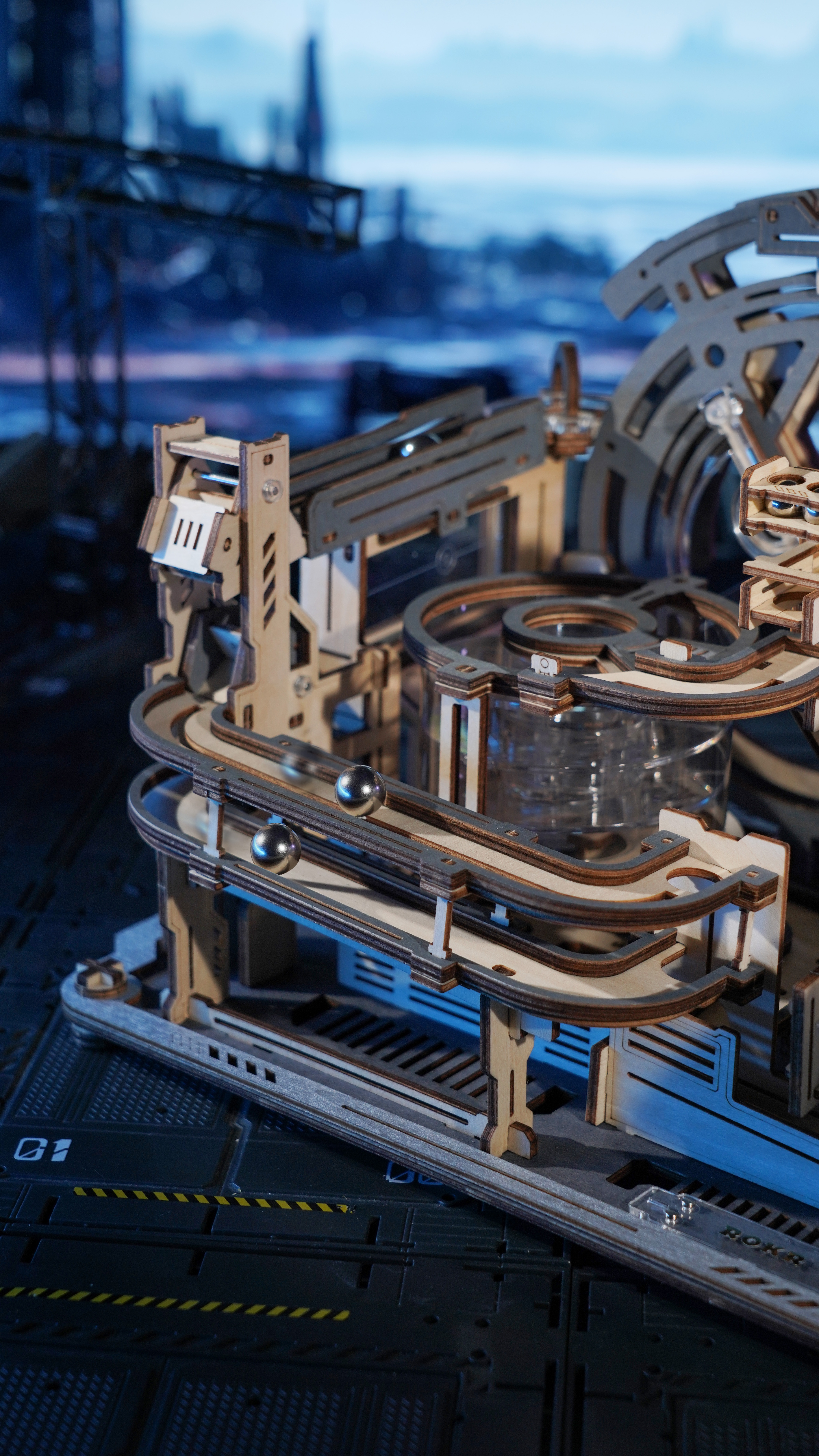 Maquete de Madeira Marble Spaceport 13