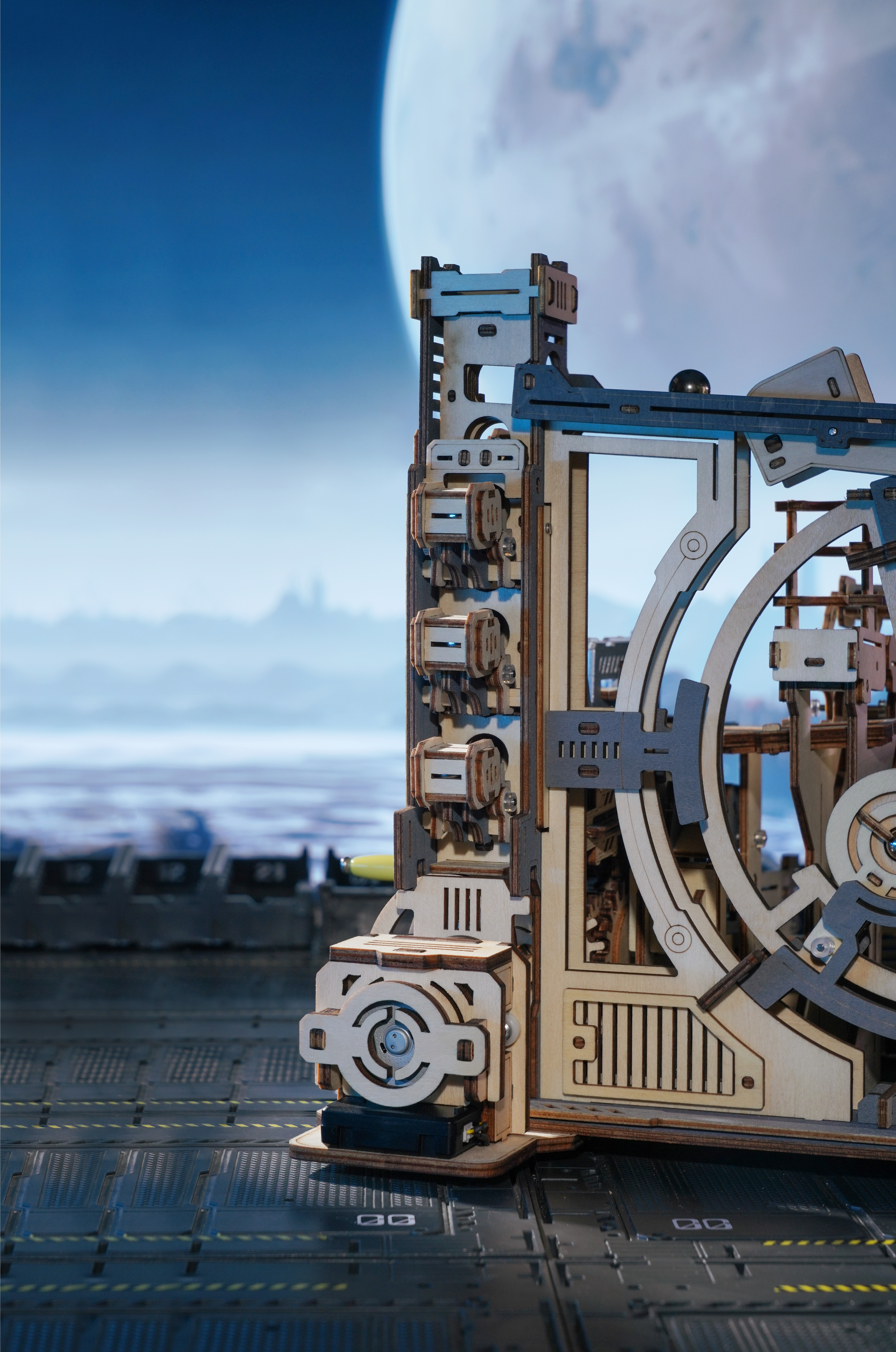 Maquete de Madeira Marble Spaceport 21