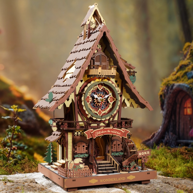 Maquete de Madeira  Cuckoo Clock Mechanical 6