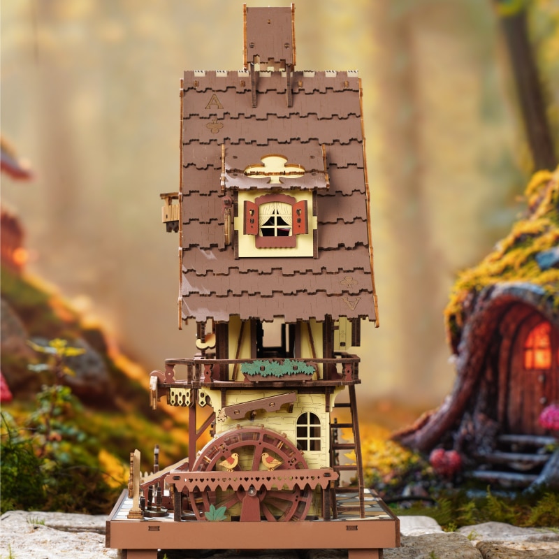 Maquete de Madeira  Cuckoo Clock Mechanical 8