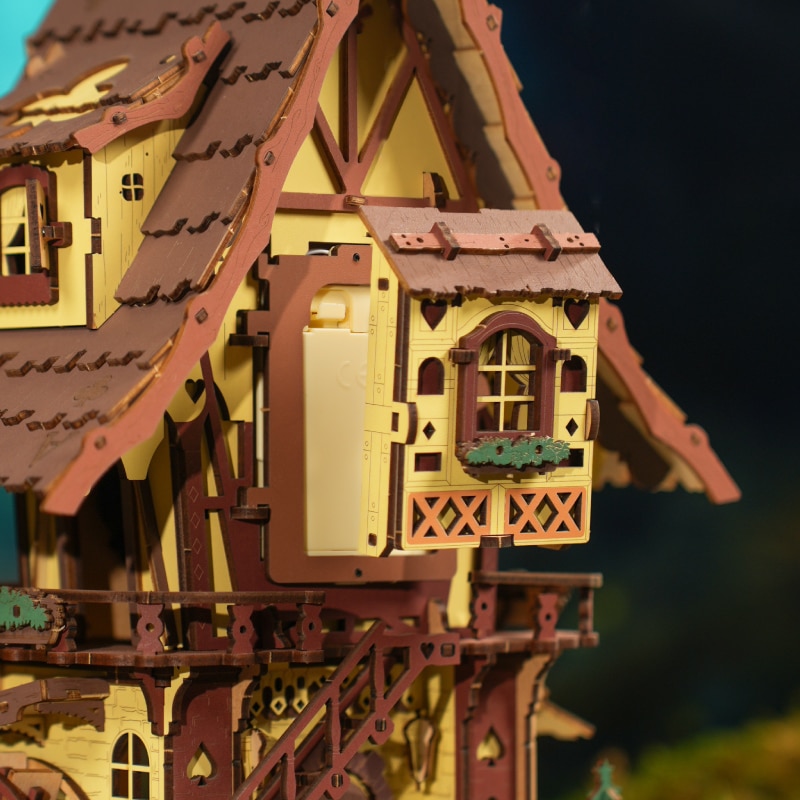 Maquete de Madeira  Cuckoo Clock Mechanical 10