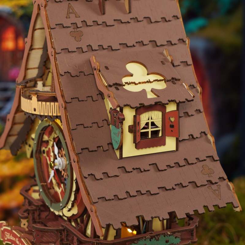 Maquete de Madeira  Cuckoo Clock Mechanical 11