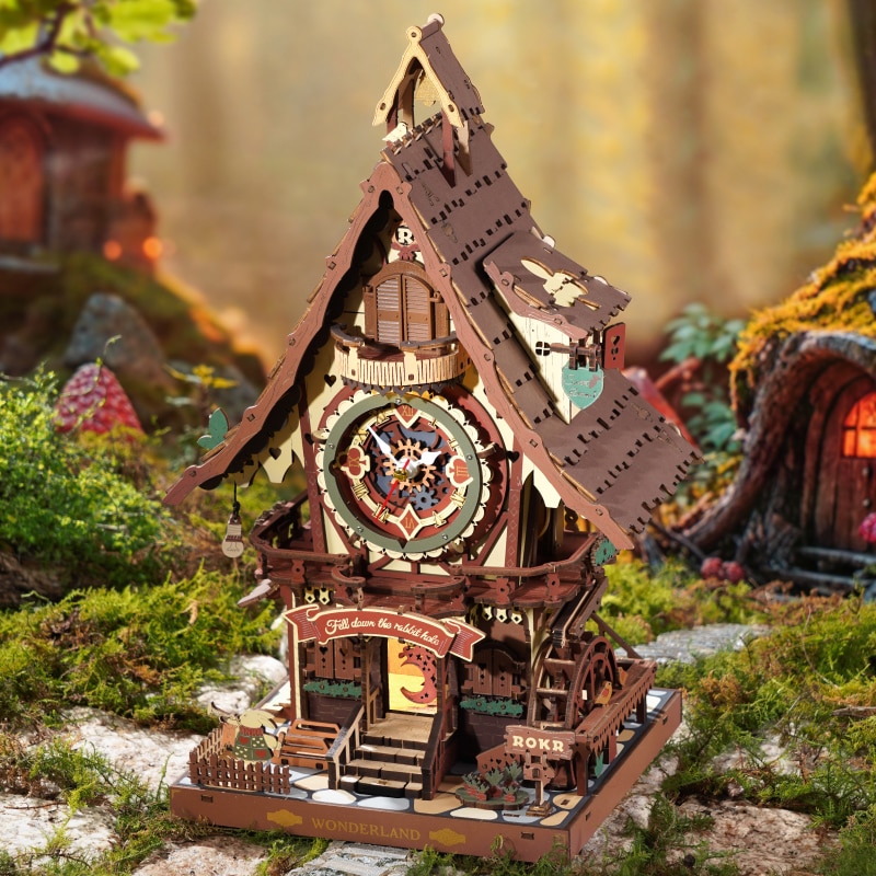 Maquete de Madeira  Cuckoo Clock Mechanical 16