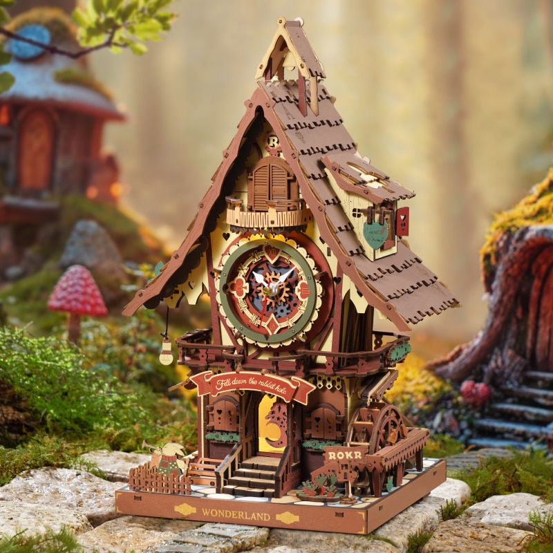 Maquete de Madeira  Cuckoo Clock Mechanical 18