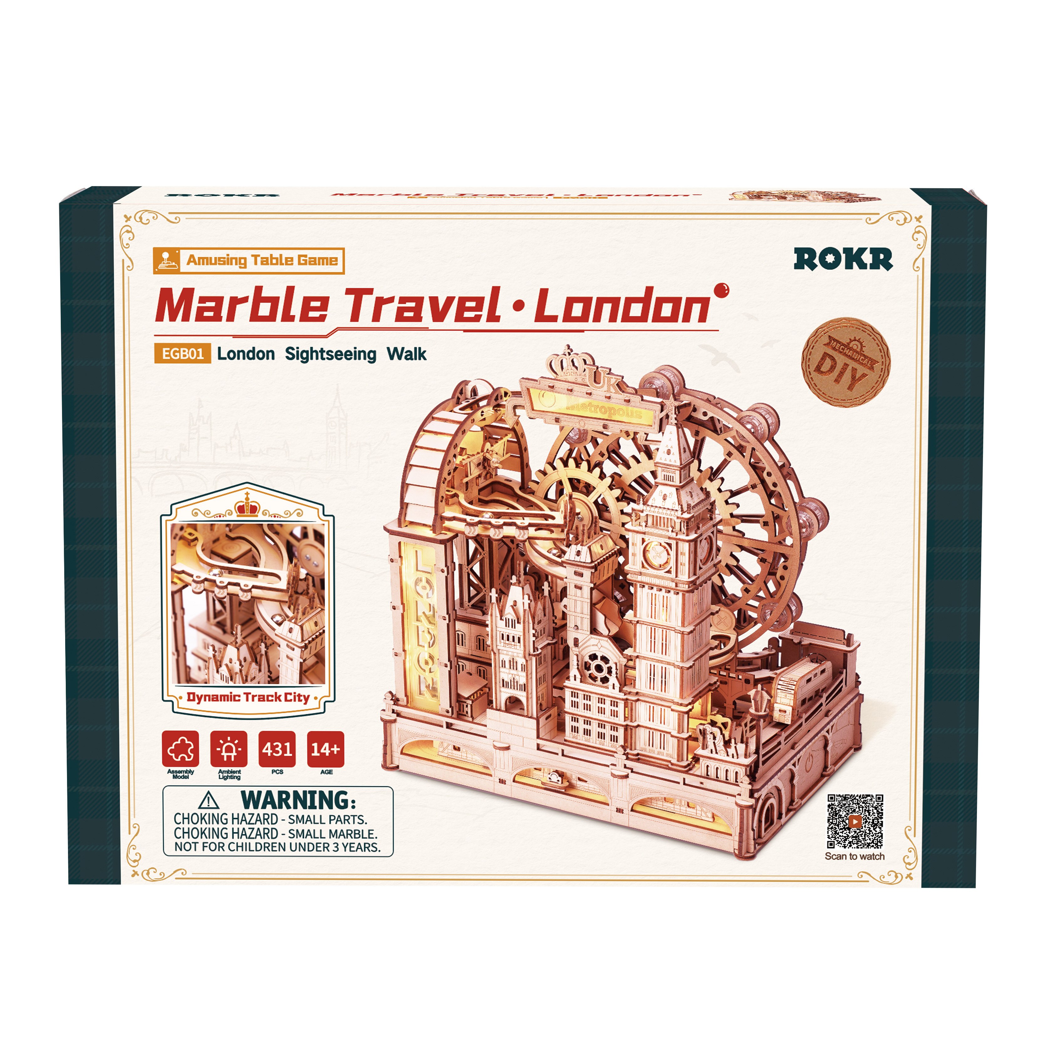 Maquete de Madeira London Marble Run 4