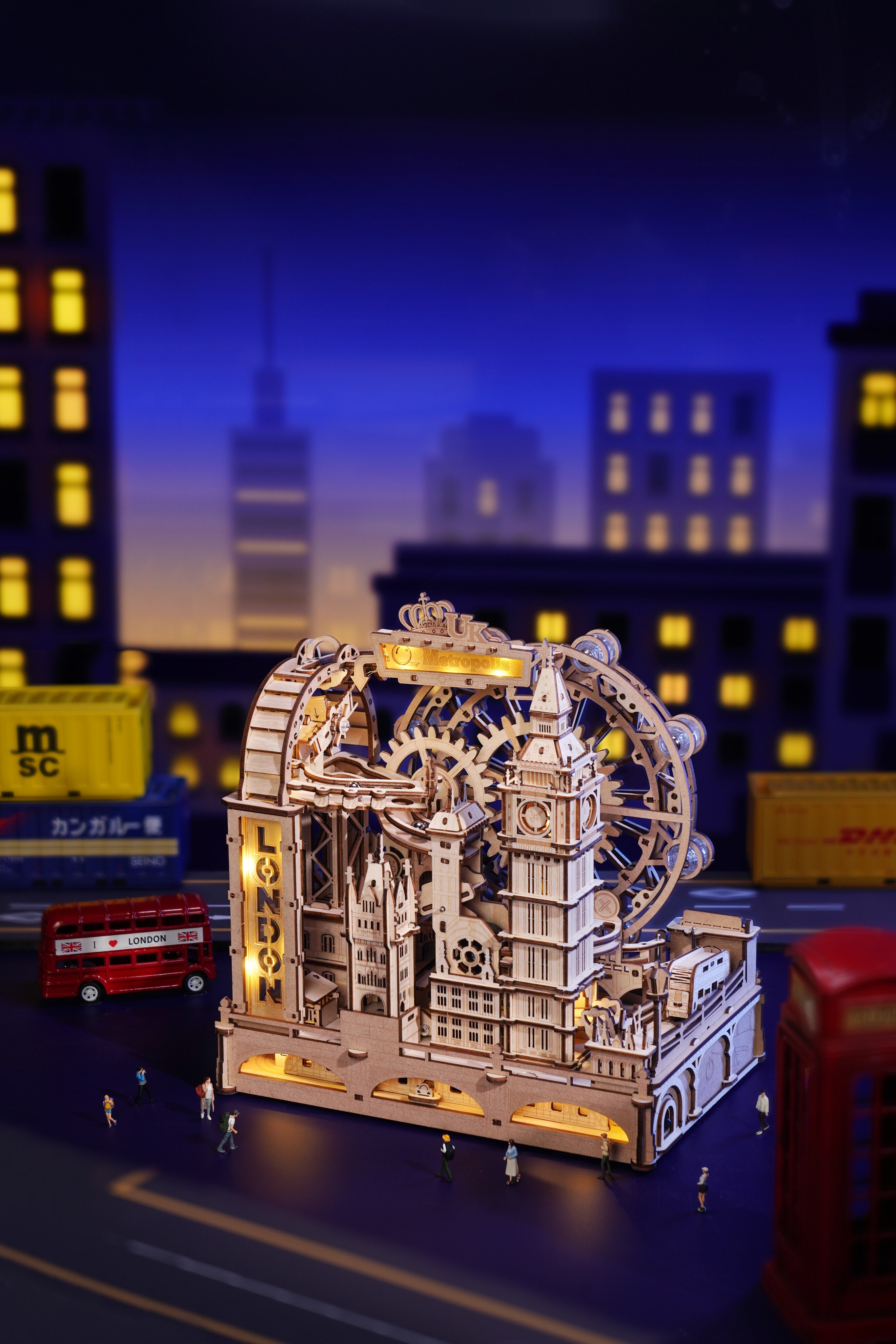 Maquete de Madeira London Marble Run 15