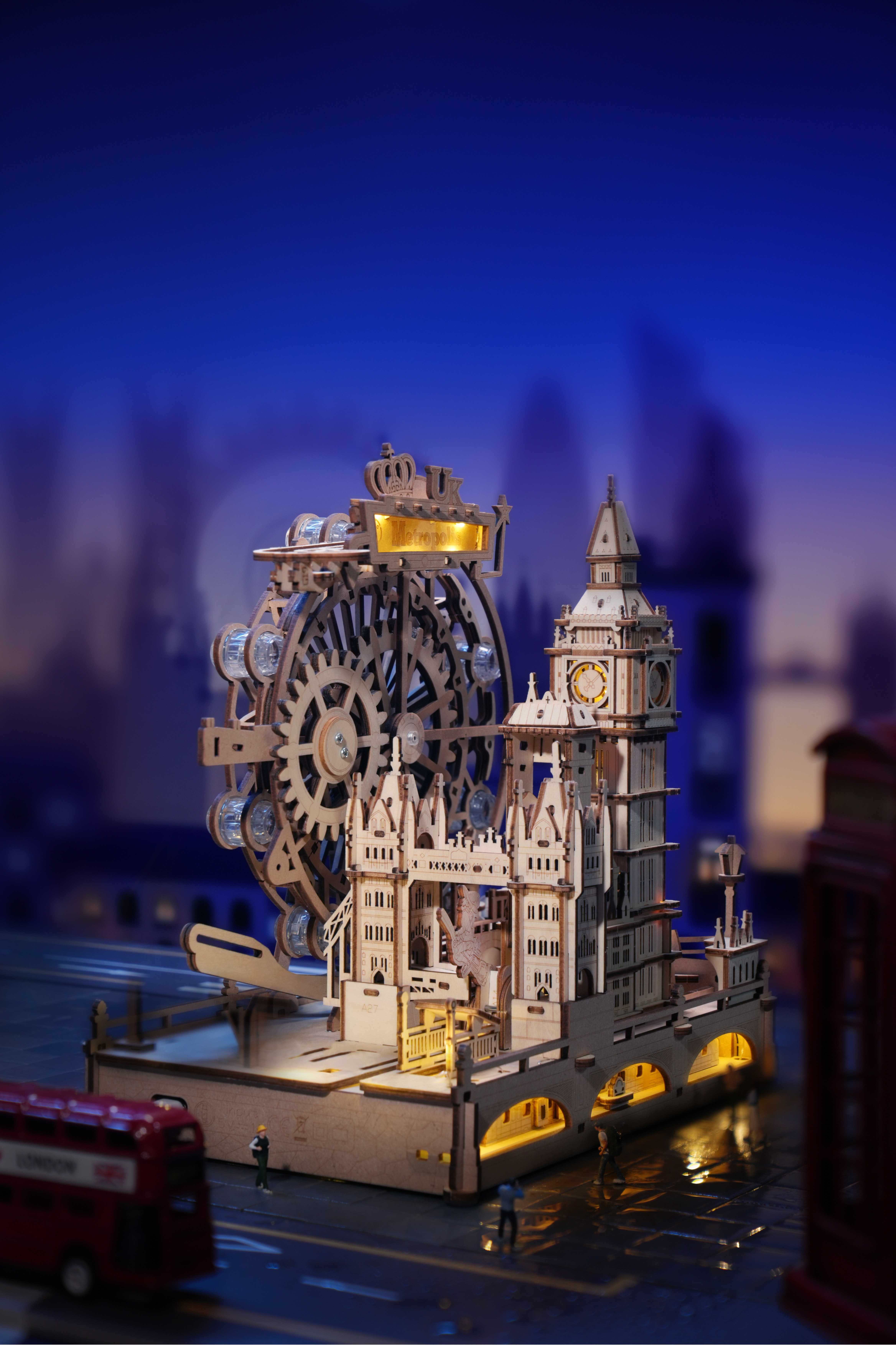 Maquete de Madeira London Marble Run 19