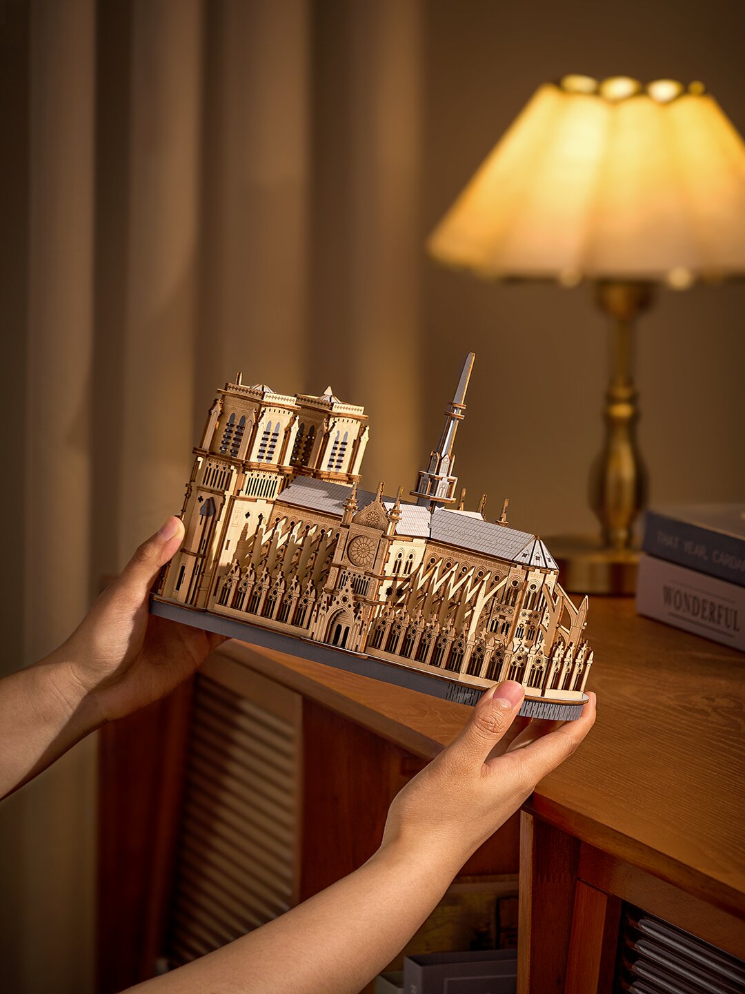 Maquete de Madeira Paris Cathedral 8