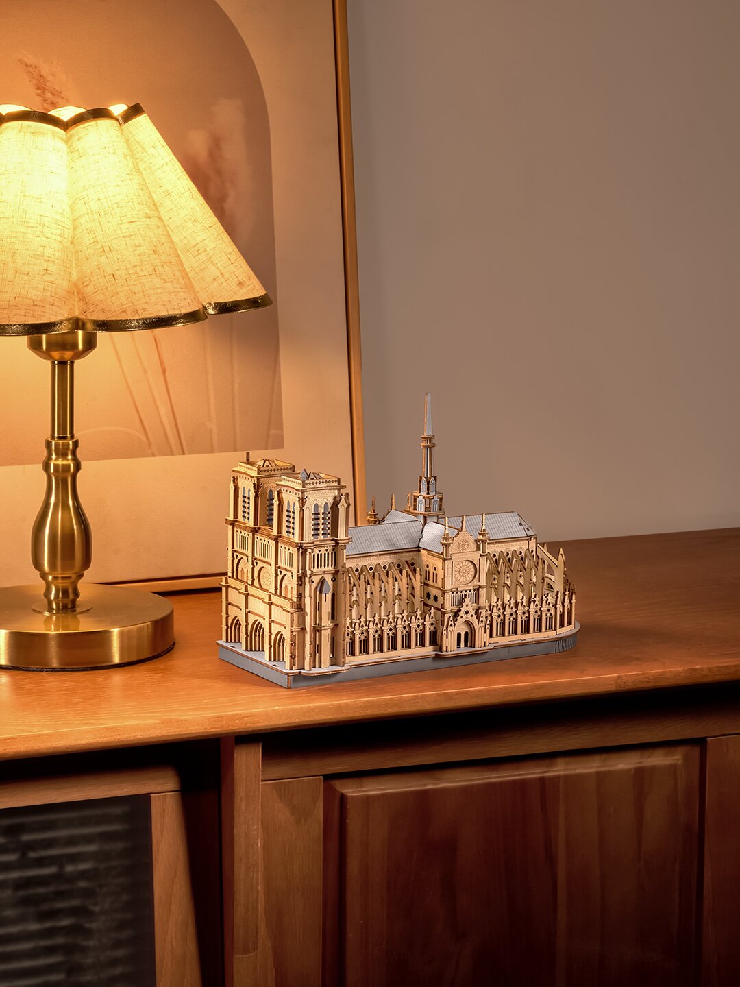 Maquete de Madeira Paris Cathedral 10