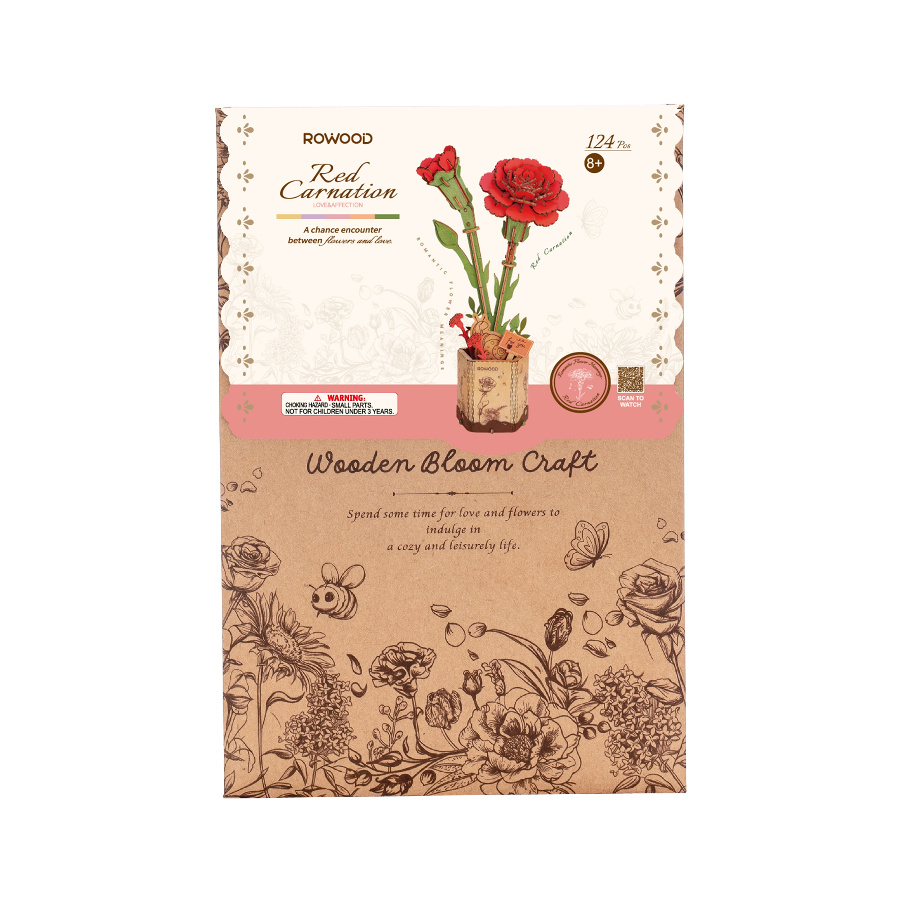 Maquete de Madeira Red Carnation 2