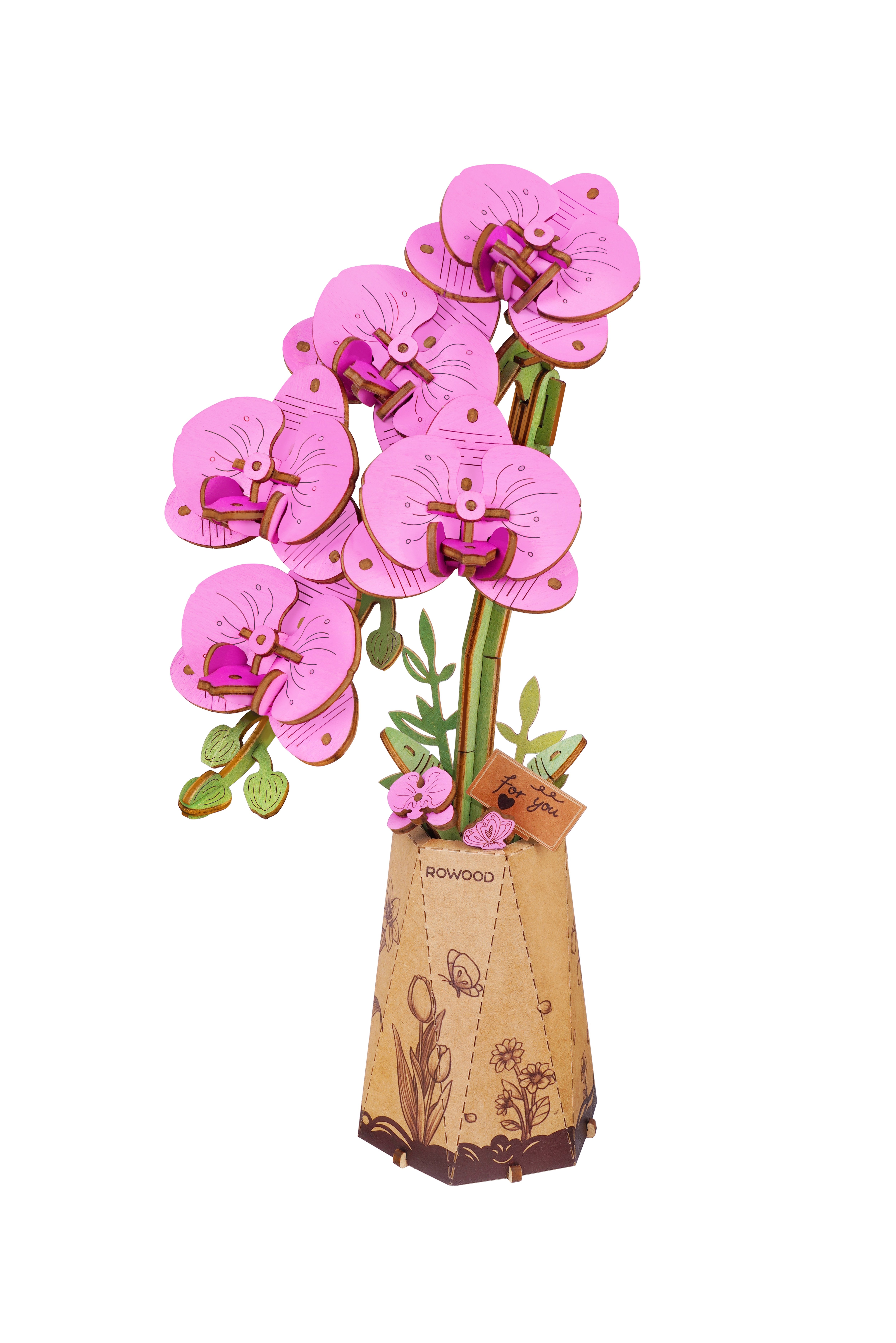 Imagem 0 de Maquete de Madeira Purple Moth Orchid