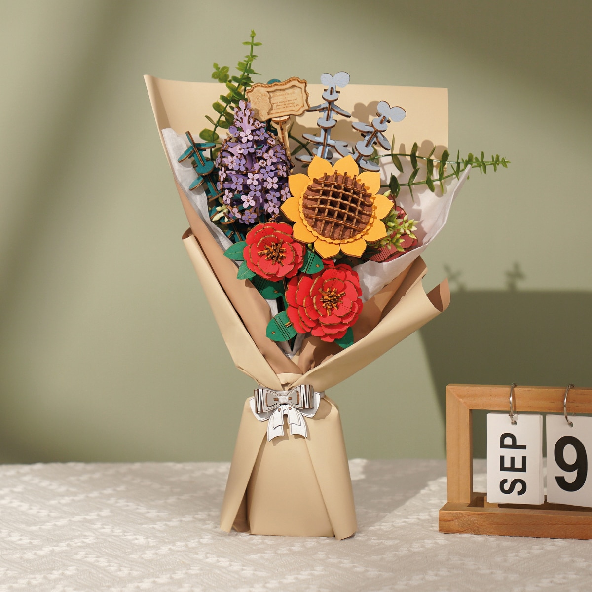 Maquete em Madeira Rowood Flower Bouquet 10