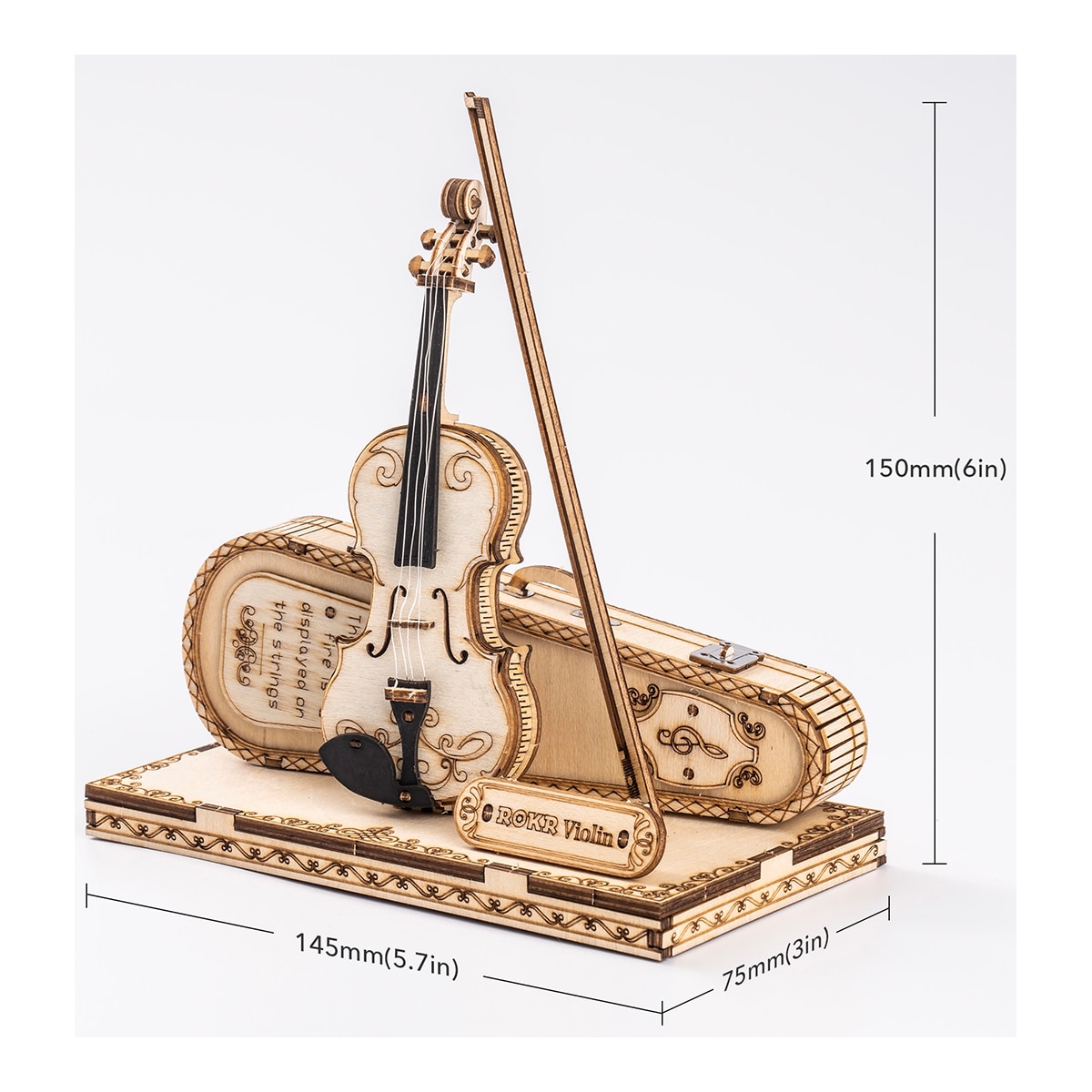 Maquete em Madeira Rokr Violin 5
