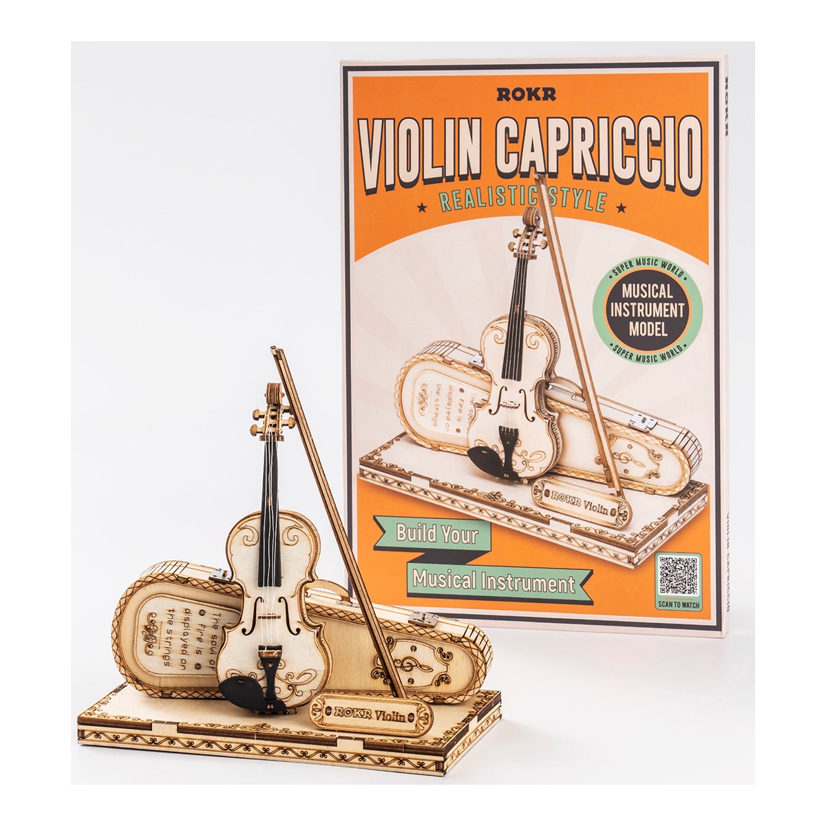 Maquete em Madeira Rokr Violin 7