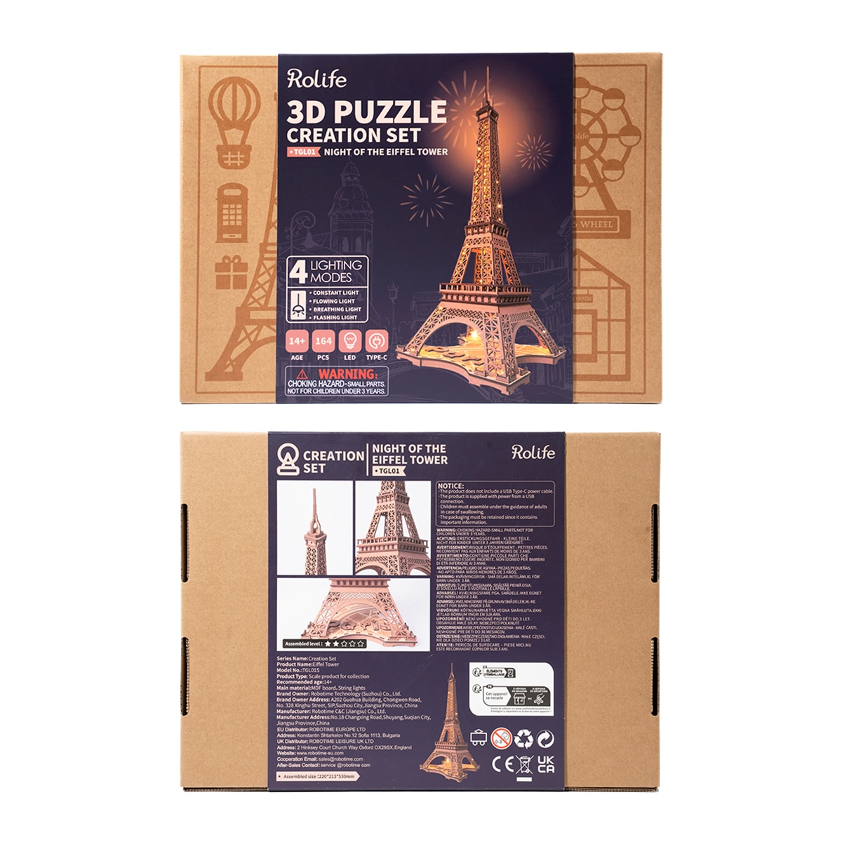 Maquete em Madeira Rokr Eiffel Tower 9