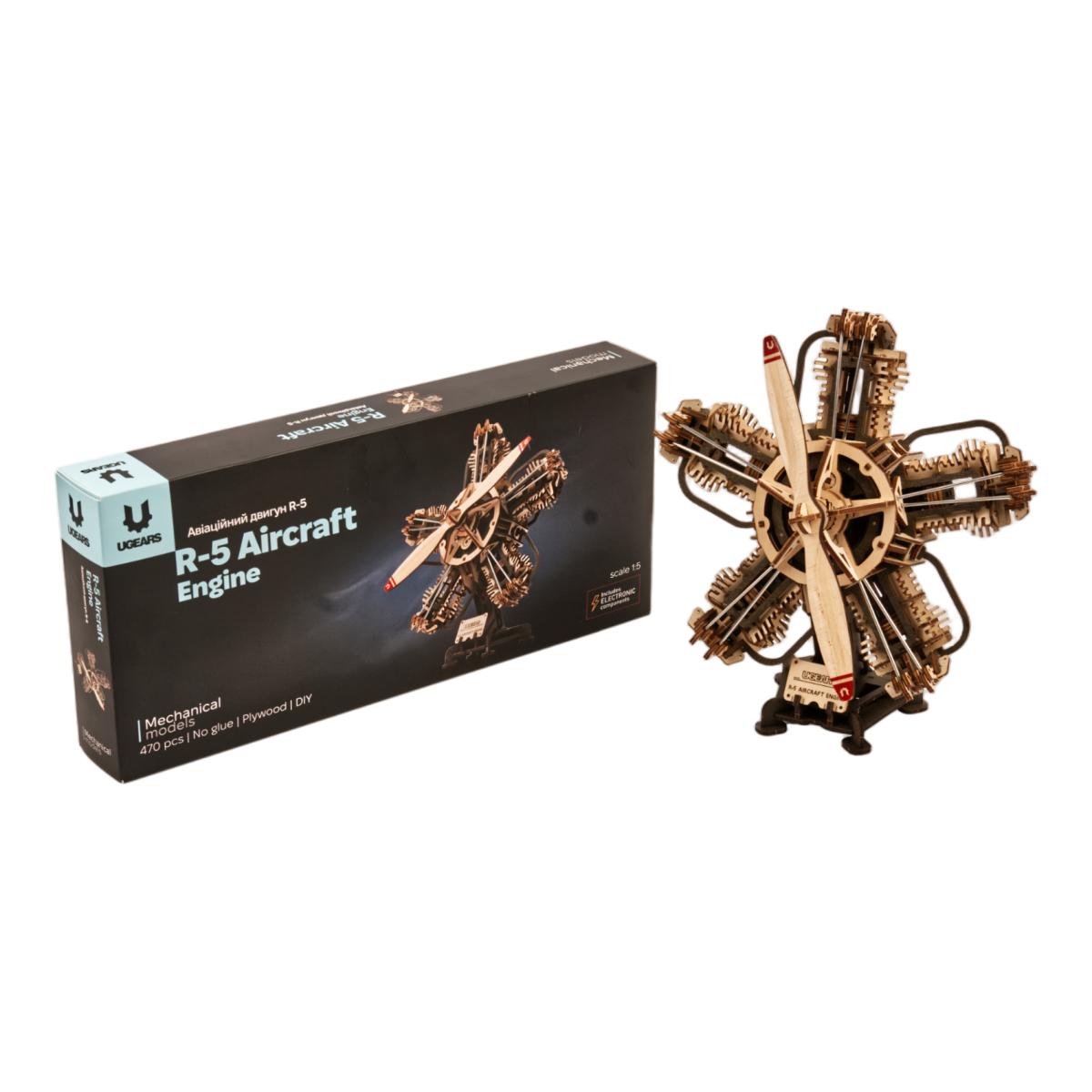 Modelo de motor de avião Ugears R-5 3