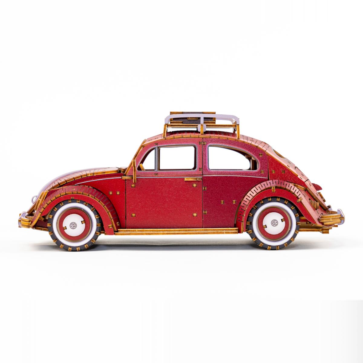 Maqueta de Madera Azone Volkswagen Beetle (TYPE 1) 1949 RED 2