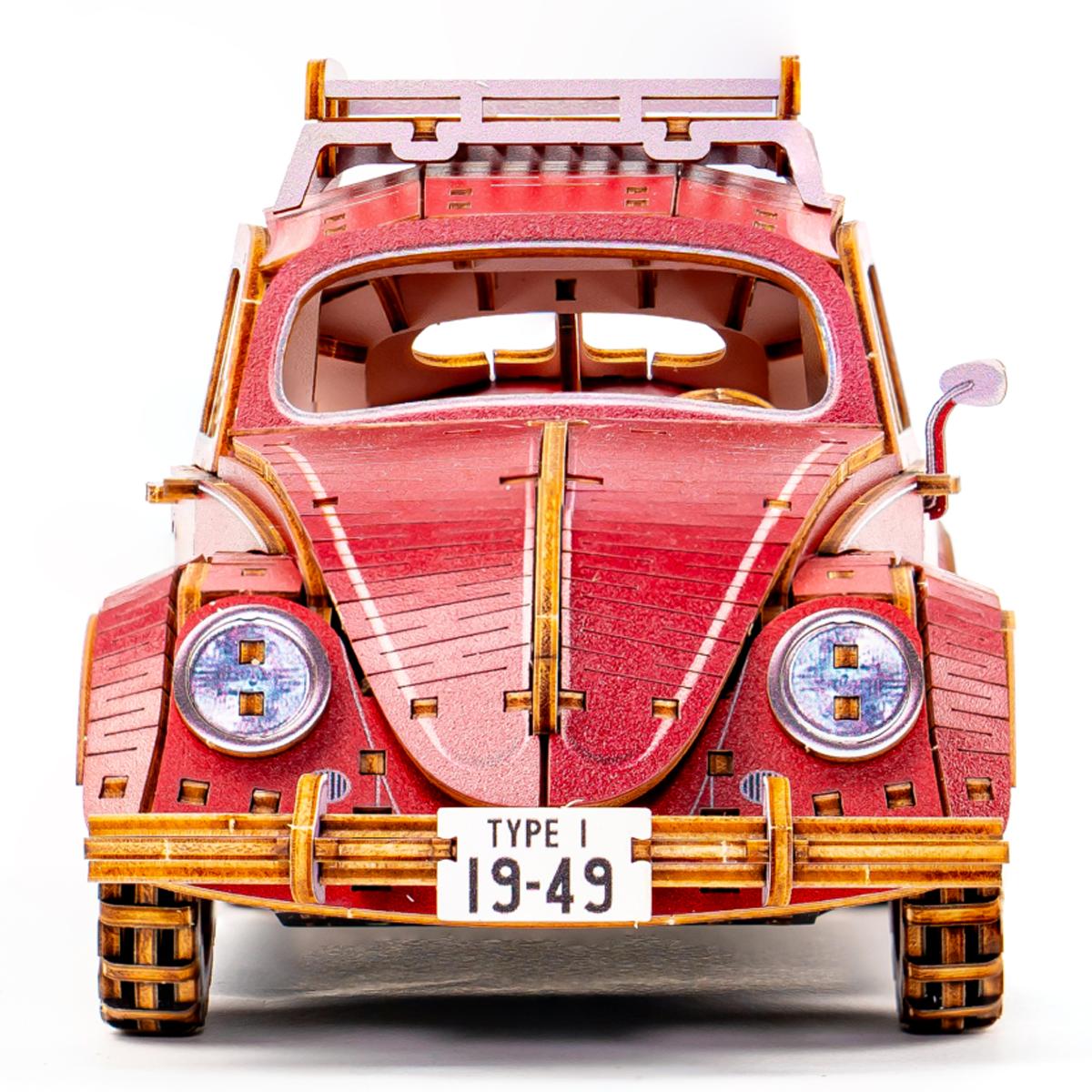 Maqueta de Madera Azone Volkswagen Beetle (TYPE 1) 1949 RED 16