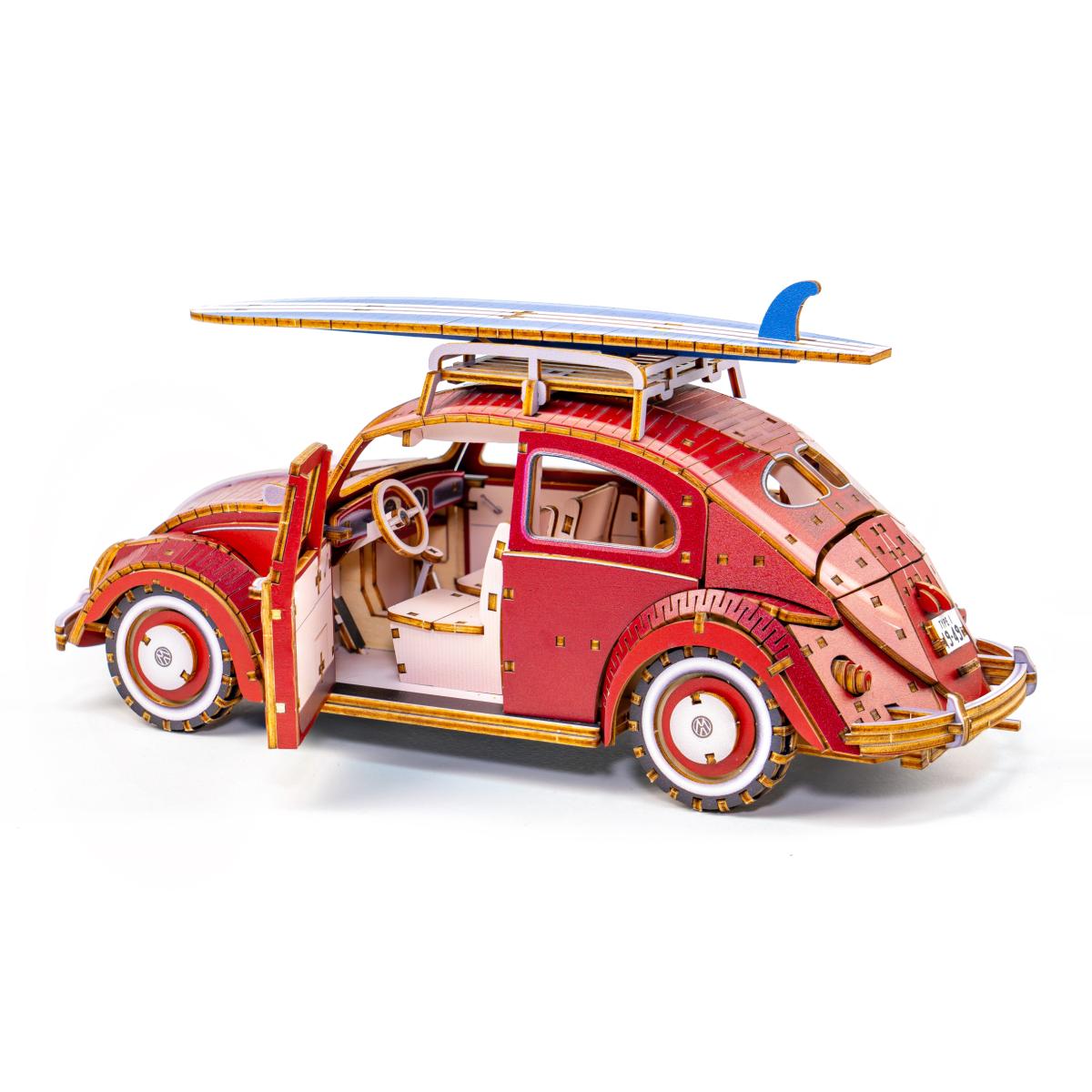 Maqueta de Madera Azone Volkswagen Beetle (TYPE 1) 1949 RED 19