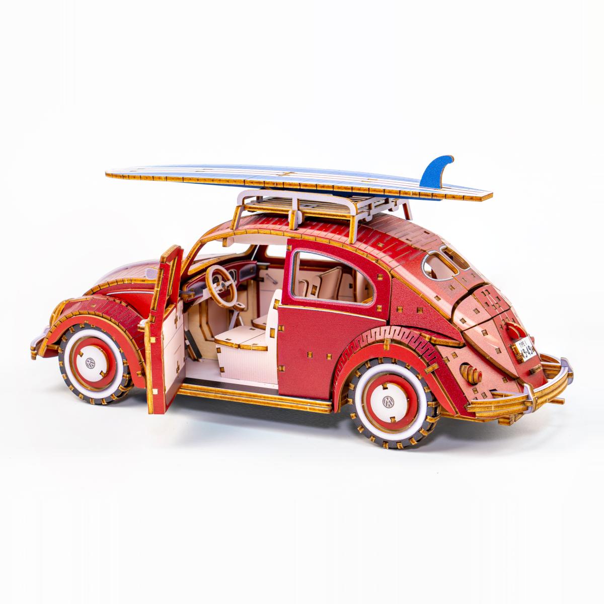 Maqueta de Madera Azone Volkswagen Beetle (TYPE 1) 1949 RED 20