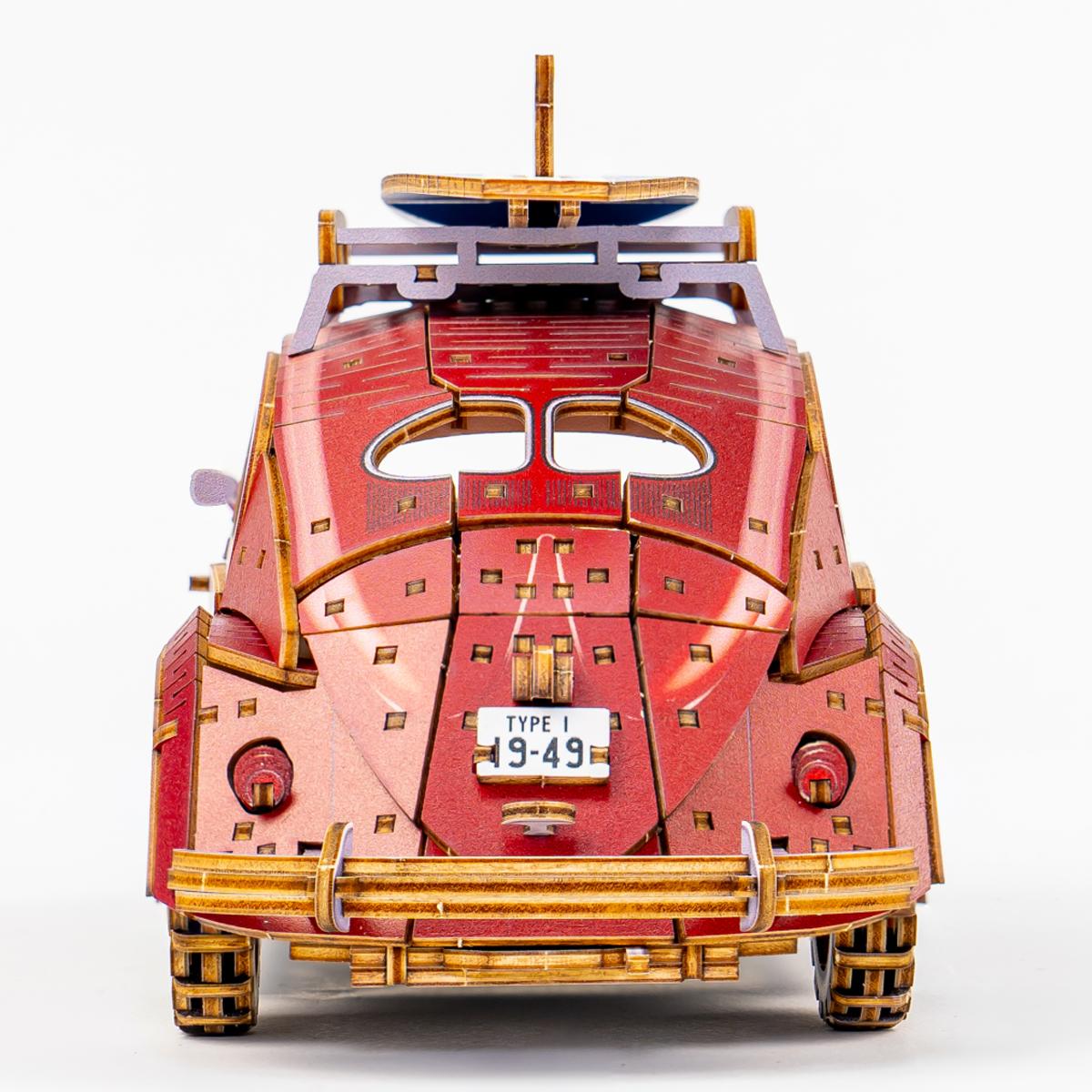 Maqueta de Madera Azone Volkswagen Beetle (TYPE 1) 1949 RED 22