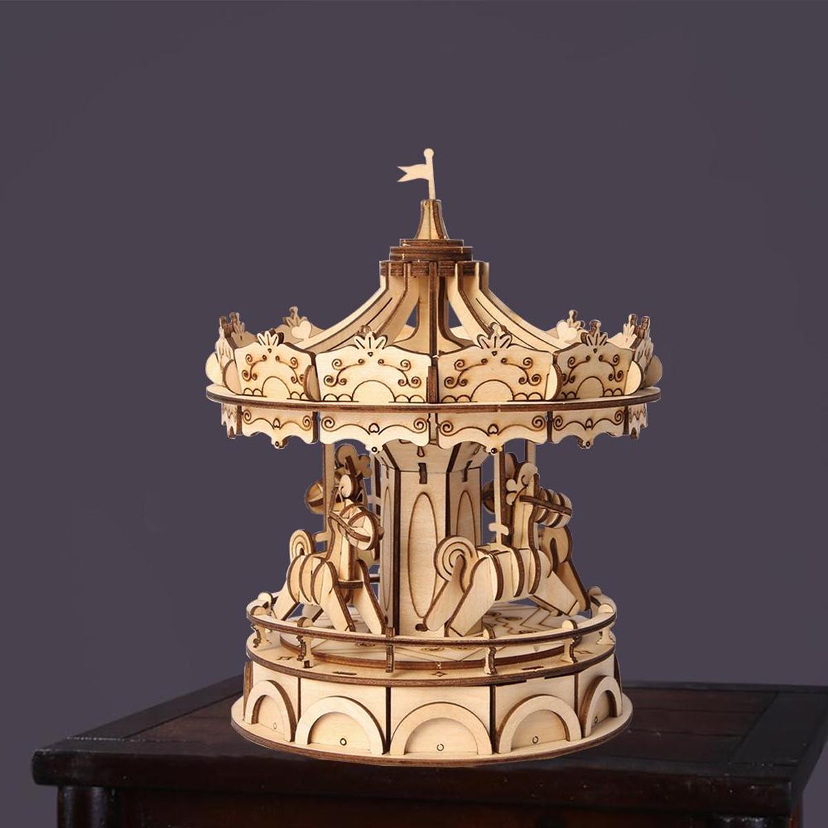 Maqueta De Madera Robotime Merry-Go-Around 2