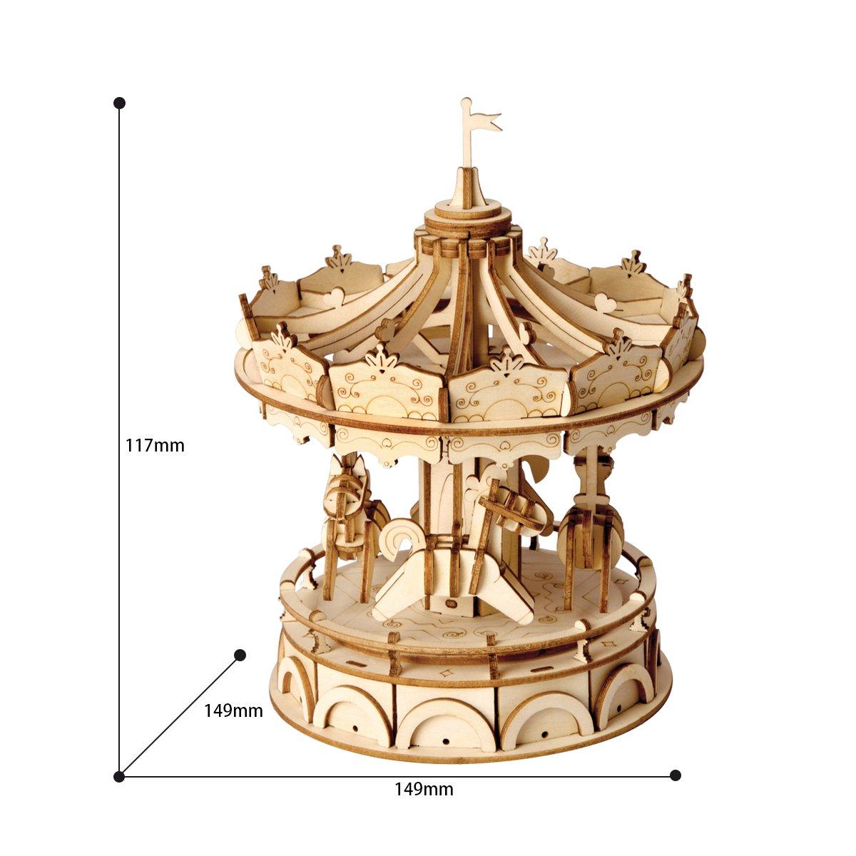 Maqueta De Madera Robotime Merry-Go-Around 8