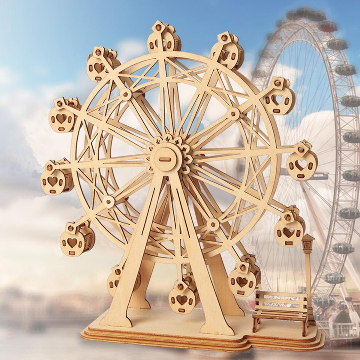 Maqueta De Madera Robotime Ferris Wheel 4