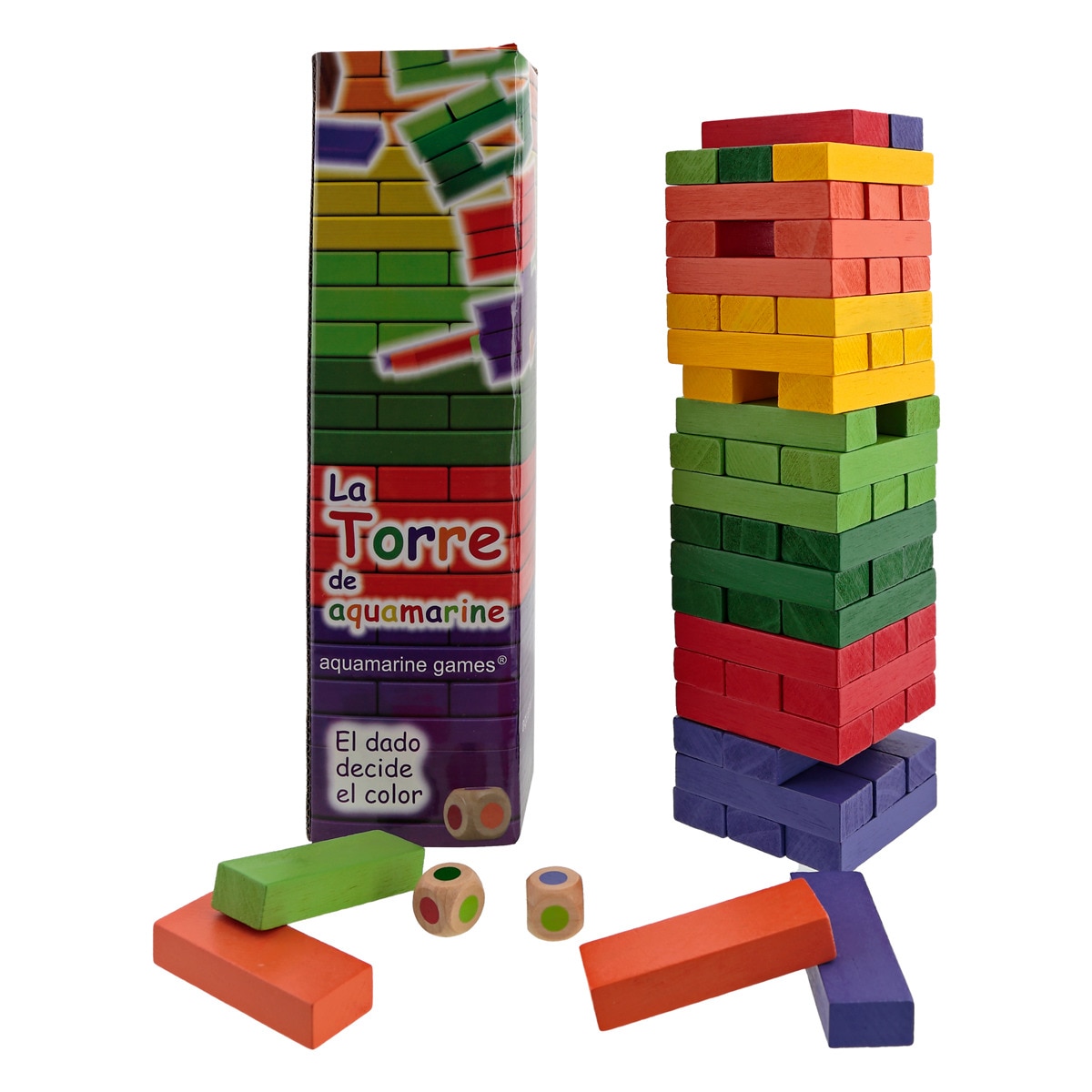 Torre con Dado Aquamarine Games Colores