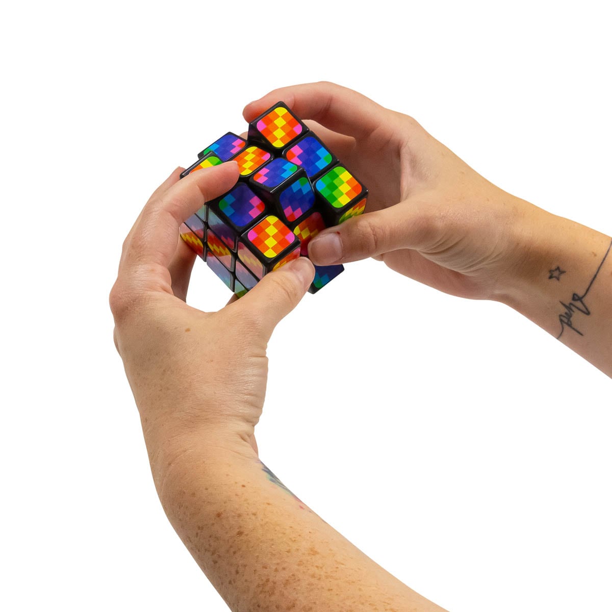 Juego rompecabezas Tobar Cubo 3x3x3 Arco Iris 3