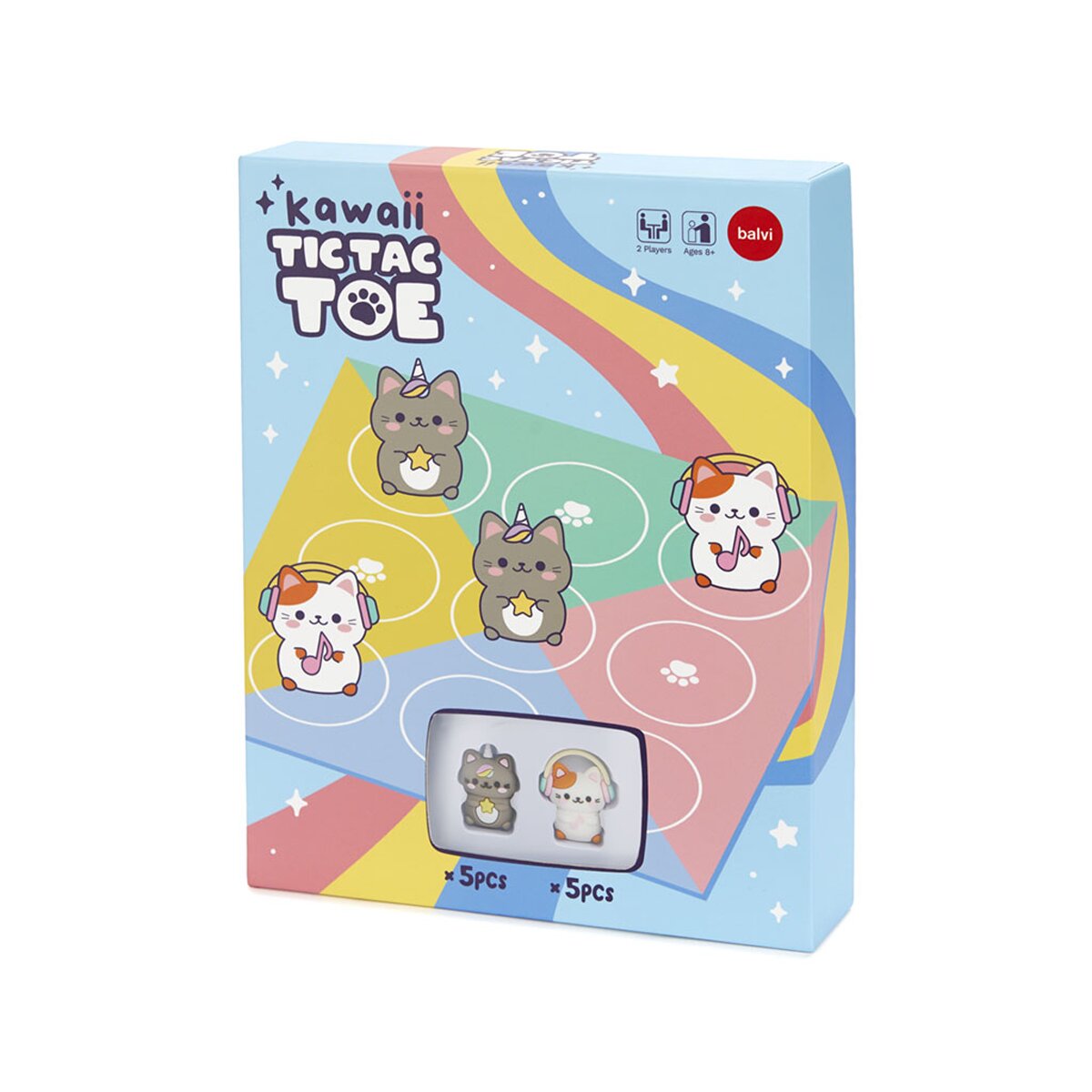 Jogo de mesa Balvi Tic Tac Toe Kawaii 1