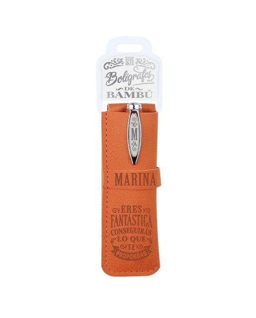 Caneta Esferográfica de Bambu Marinha 1