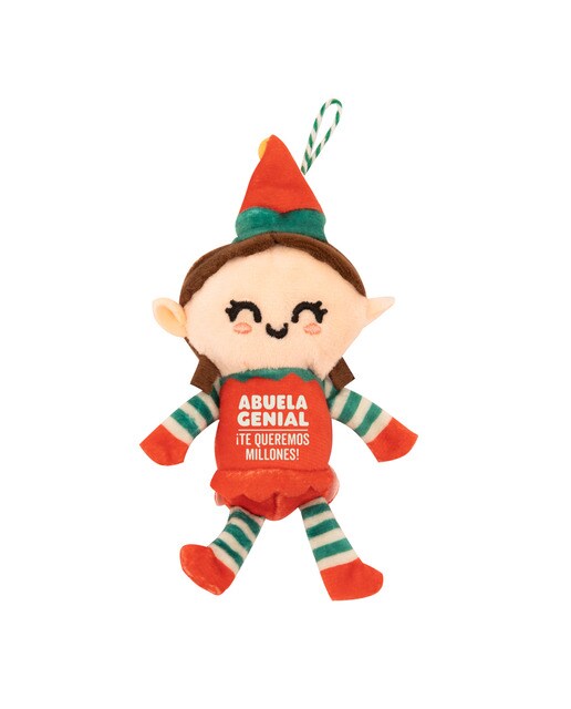 Enfeite para Árvore de Natal Elfo Mr Wonderful Abuela genial, ¡te queremos millones 1