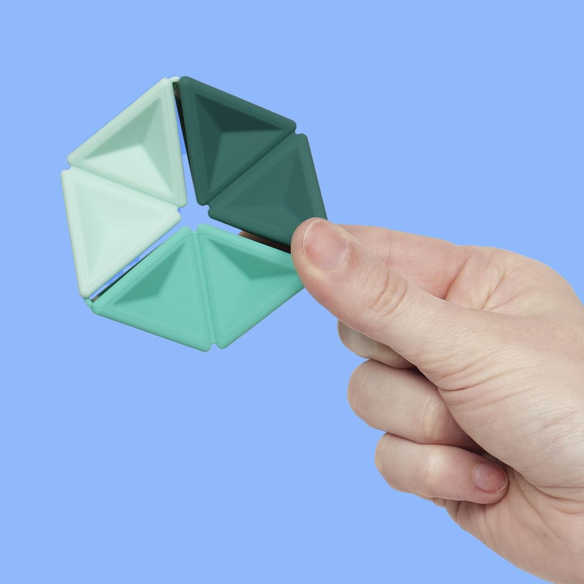 Imagen 3 de Flexágono De Silicona Infinito Speks Verde Azulado