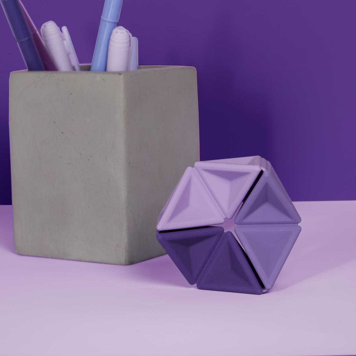 Imagen 2 de Flexágono De Silicona Infinito Speks Violeta