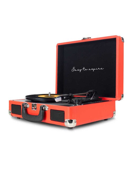 Imagen 2 de Tocadiscos convertidor Prixton VC400 Bluetooth - Rojo Rojo