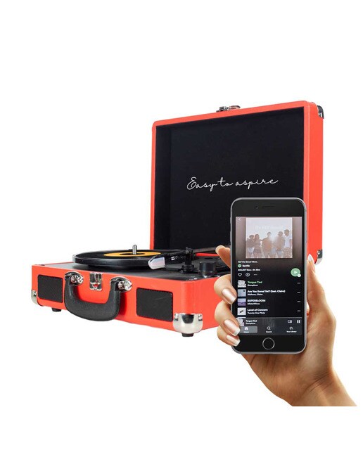 Imagen 4 de Tocadiscos convertidor Prixton VC400 Bluetooth - Rojo Rojo