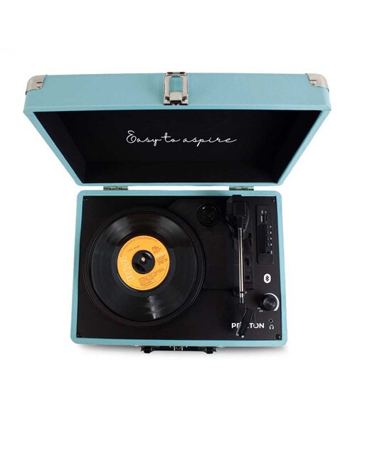 Tocadiscos convertidor Prixton VC400 Bluetooth Azul-4
