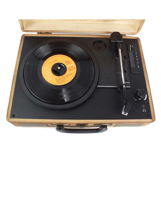 Tocadiscos convertidor Prixton VC400 Bluetooth - Madera Roble Madera Roble-2