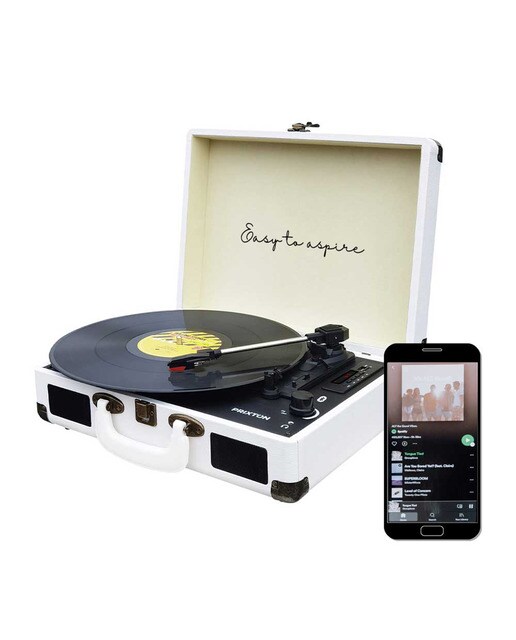 Tocadiscos convertidor Prixton VC400 Bluetooth Blanco-2